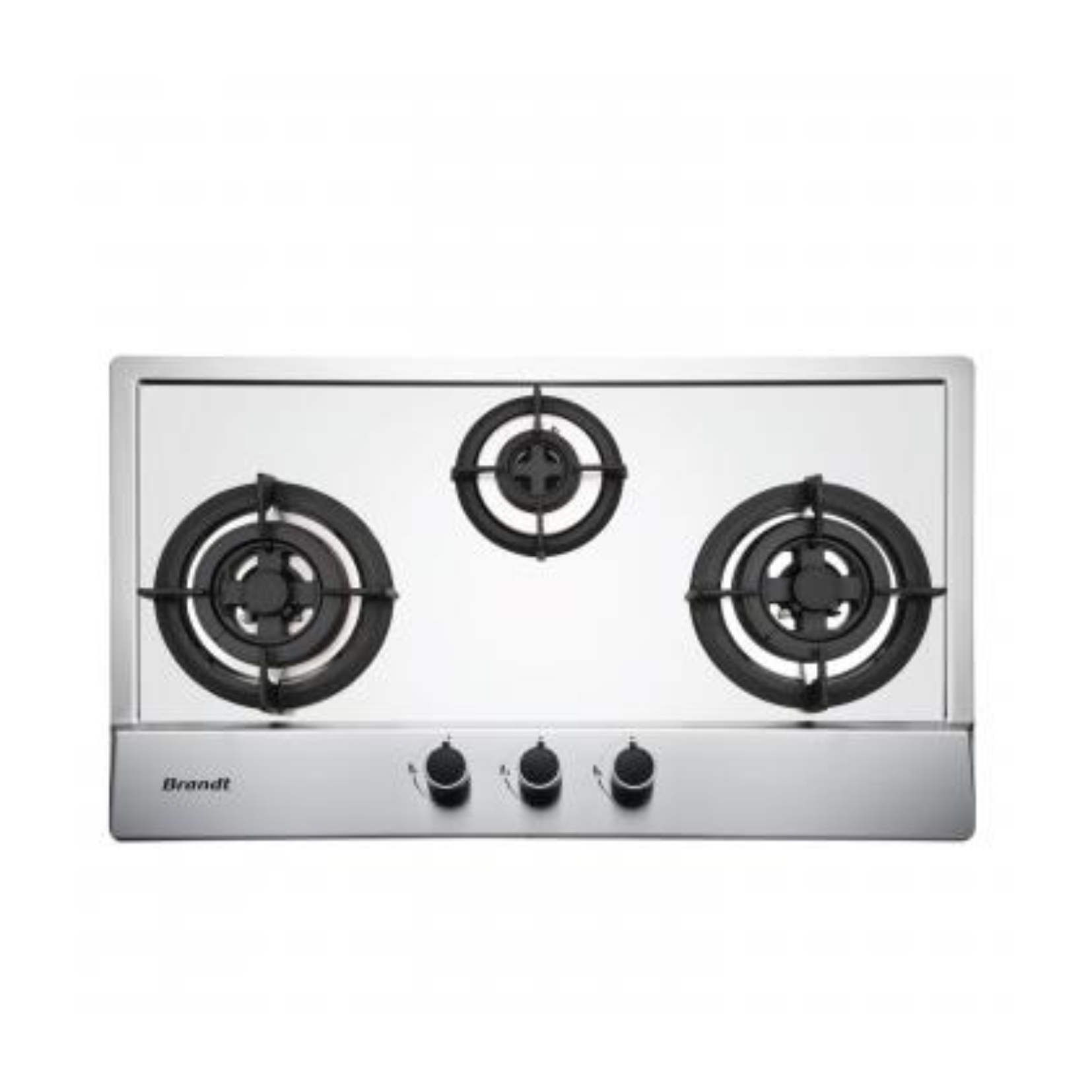 Brandt TG1783XPB - 80cm Stainless Steel Gas Hob 3 Burners