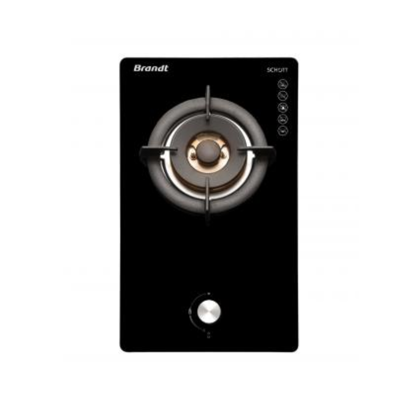 Brandt TG2231BBL - 30cm Glass Gas Hob 1 Burners