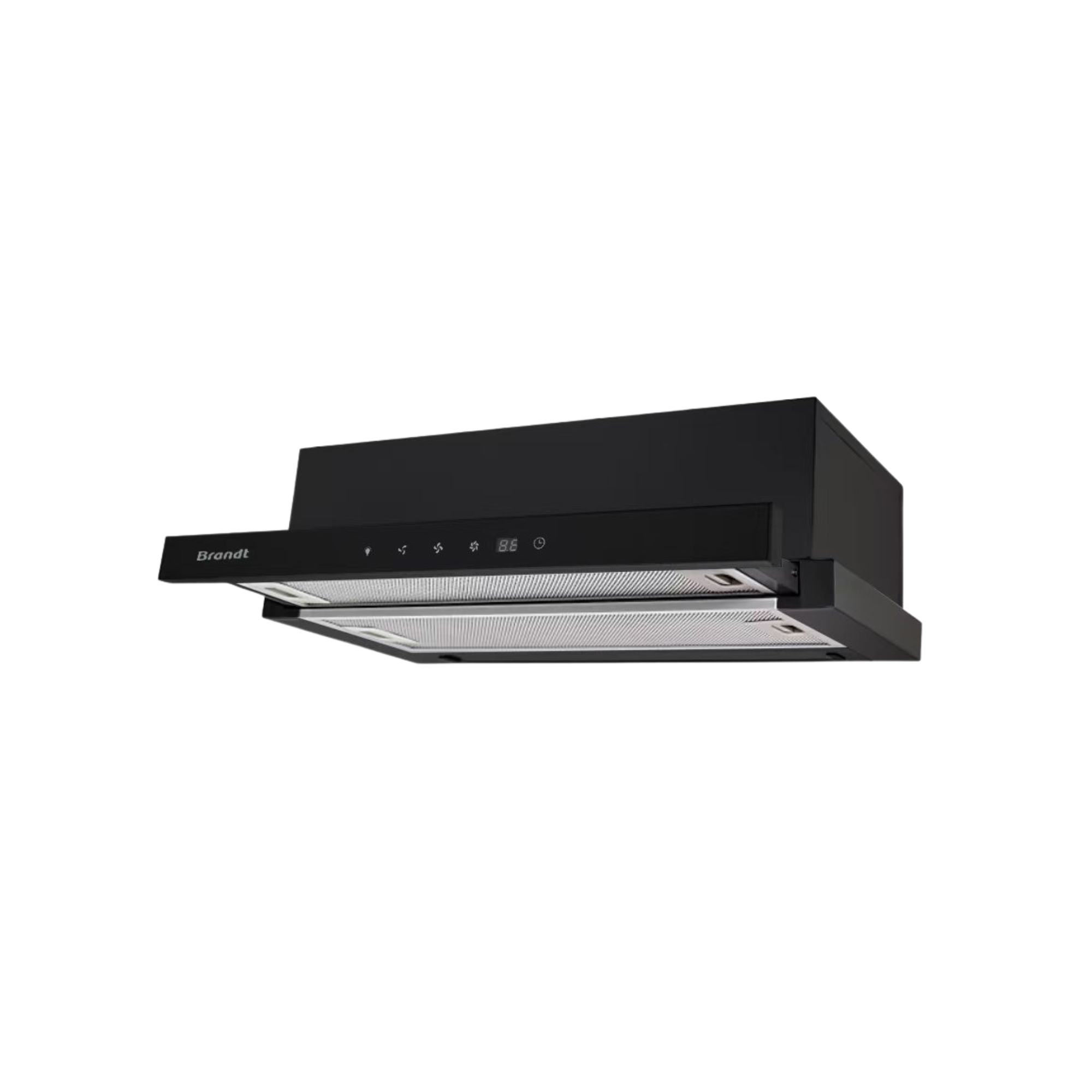 Brandt AT2460BE - 60cm Stainless Steel Telescopic Hood