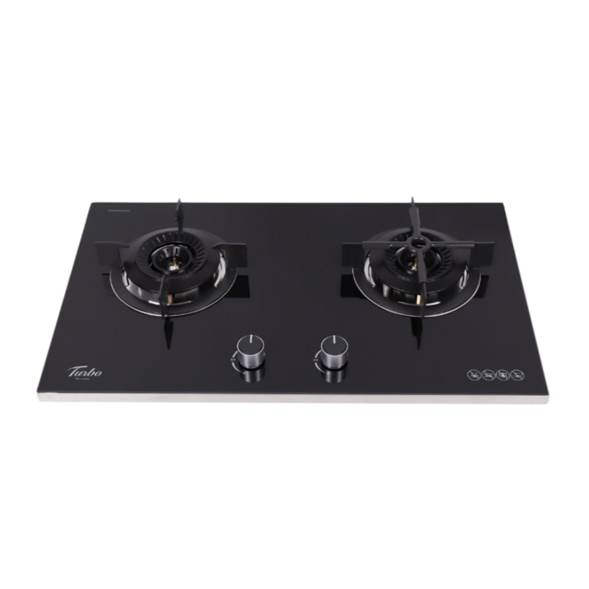 Turbo T8805 - 78cm Tempered Glass Gas Hob 2 Burners