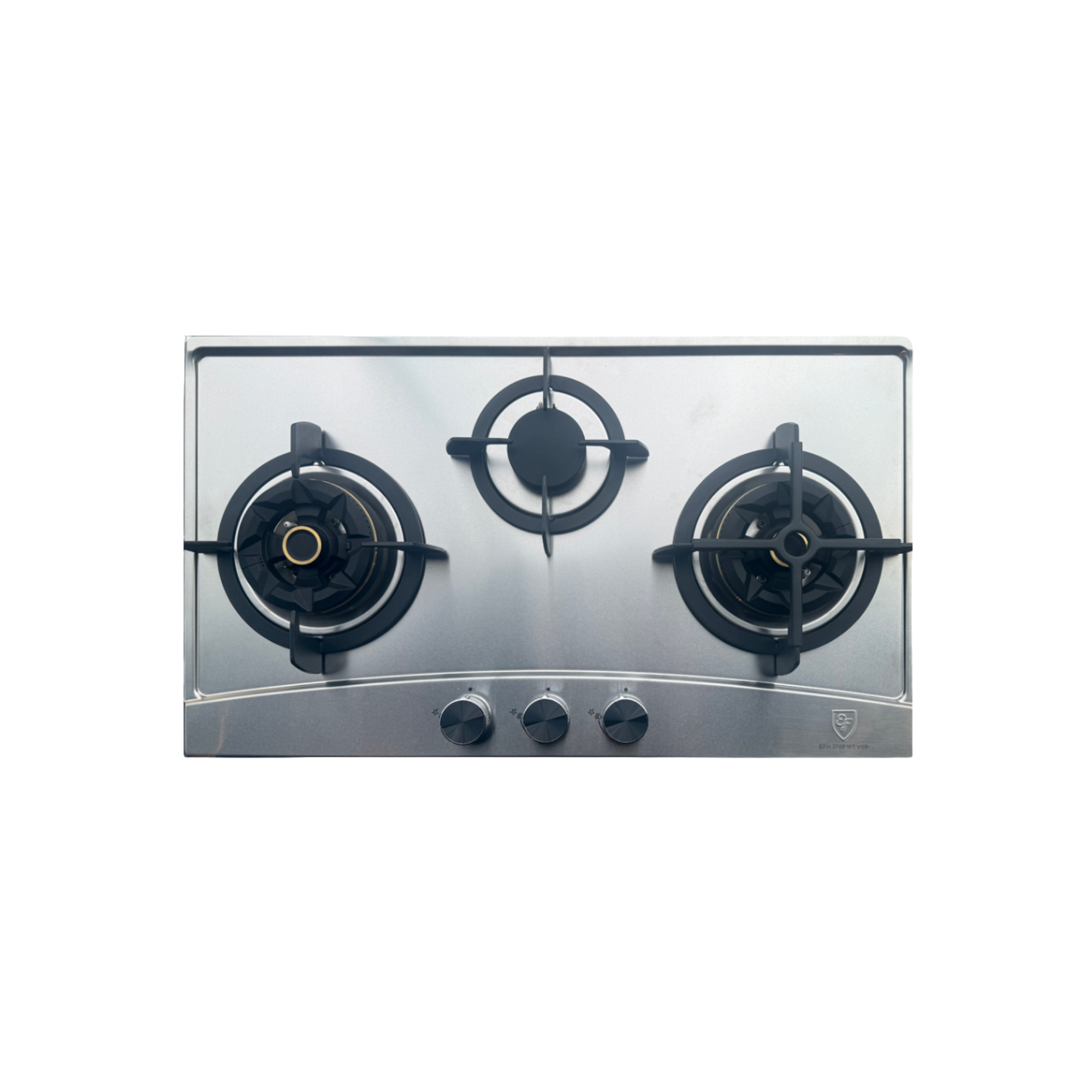 EF EFH3977WTVSB - 86cm Stainless Steel Gas Hob 3 Burners