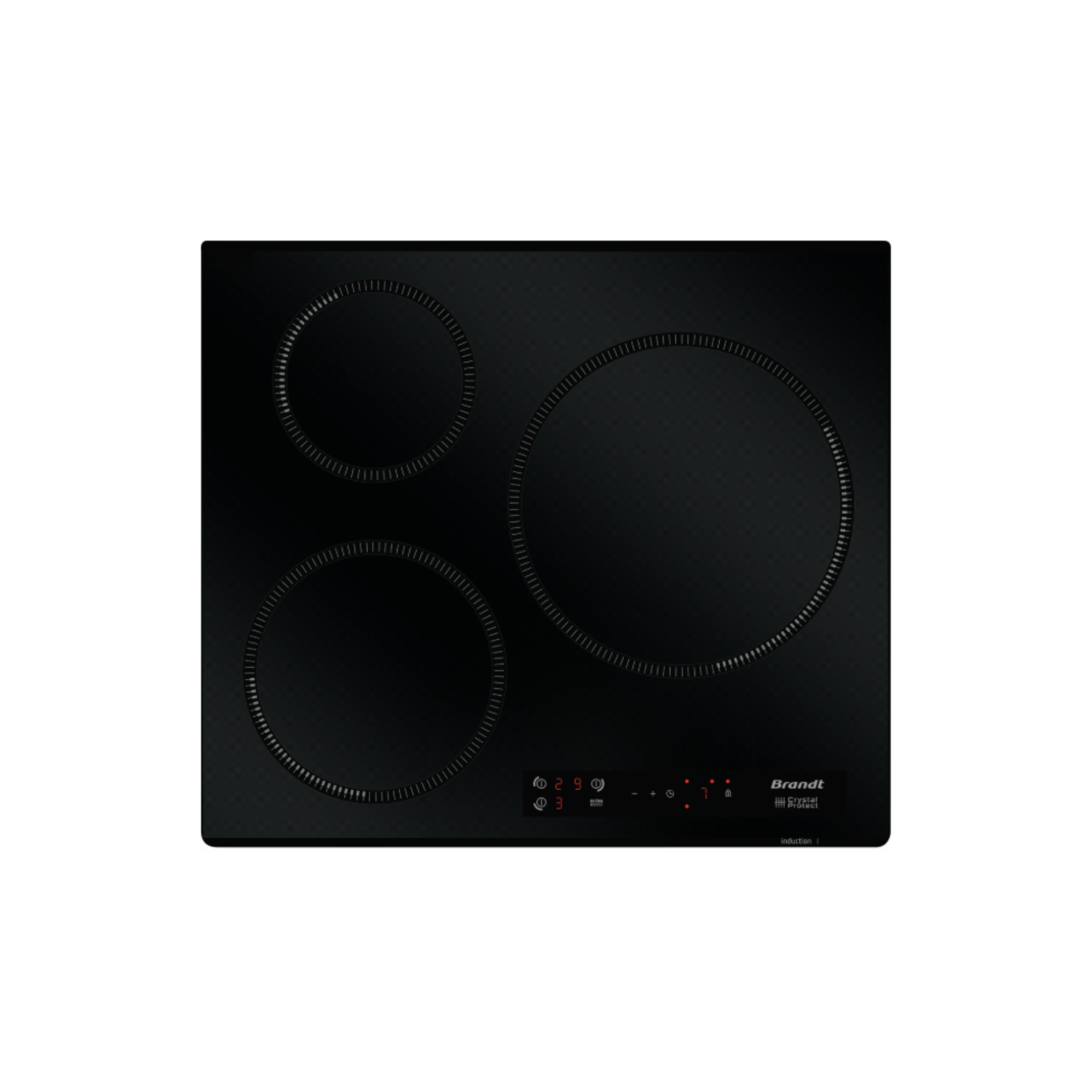 Brandt BPI2638UB - 58cm Induction Hob 3 Burners