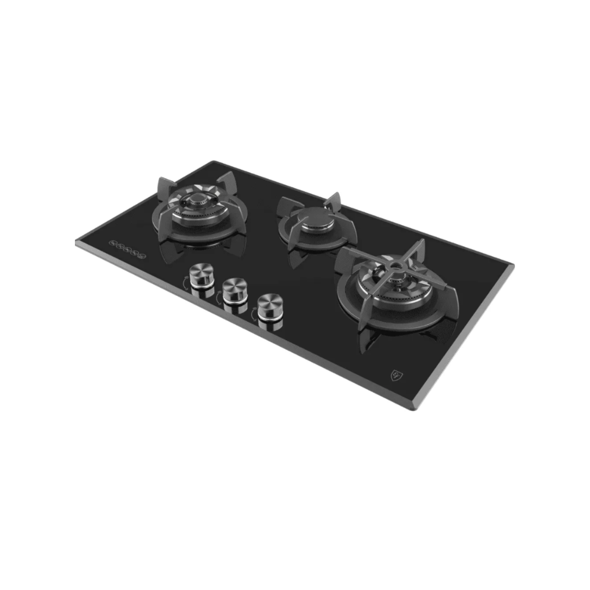 EF EFH7636WTVGB - 78cm Tempered Glass Gas Hob 3 Burners