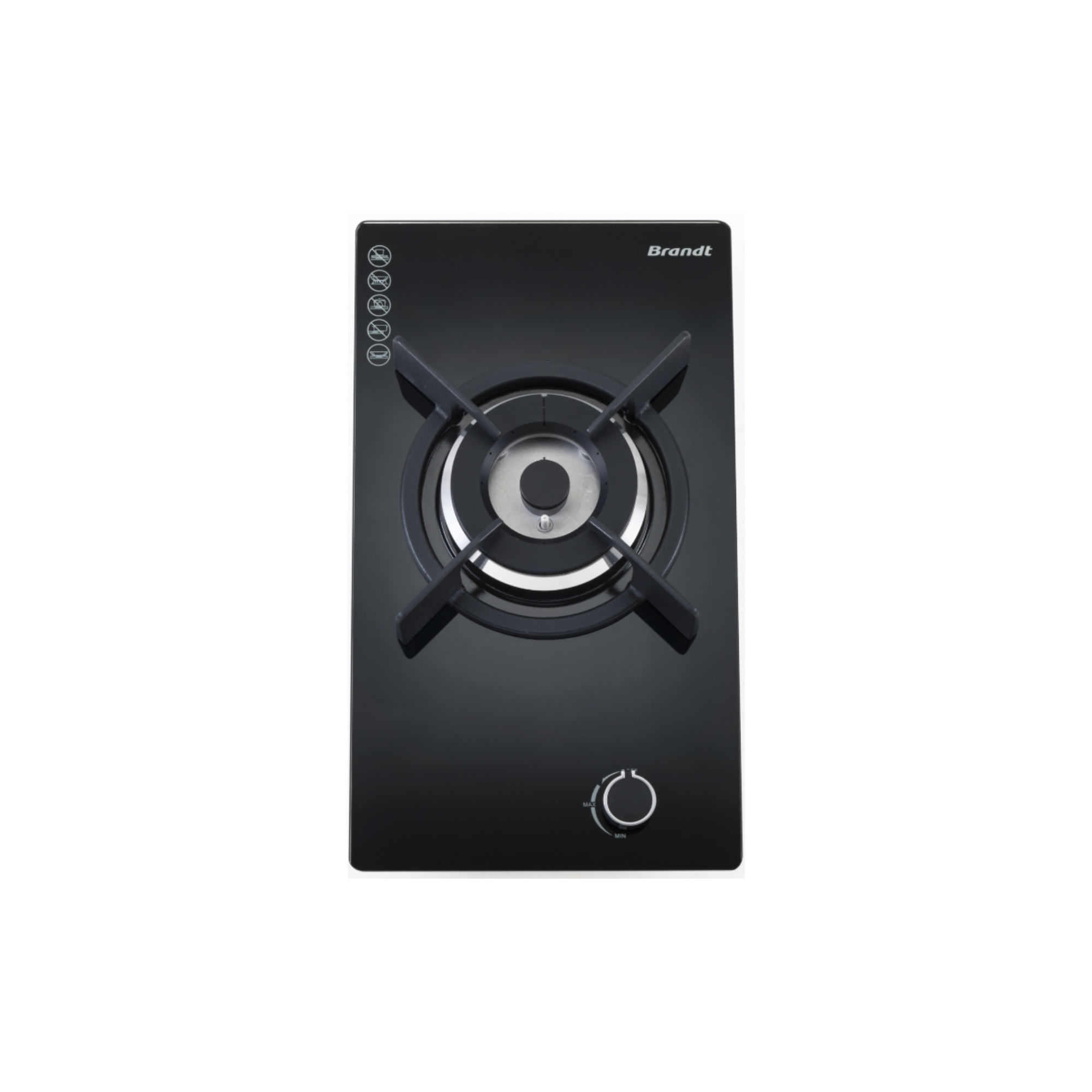 Brandt TG1431B - 30cm Domino Glass Gas Hob 1 Burner