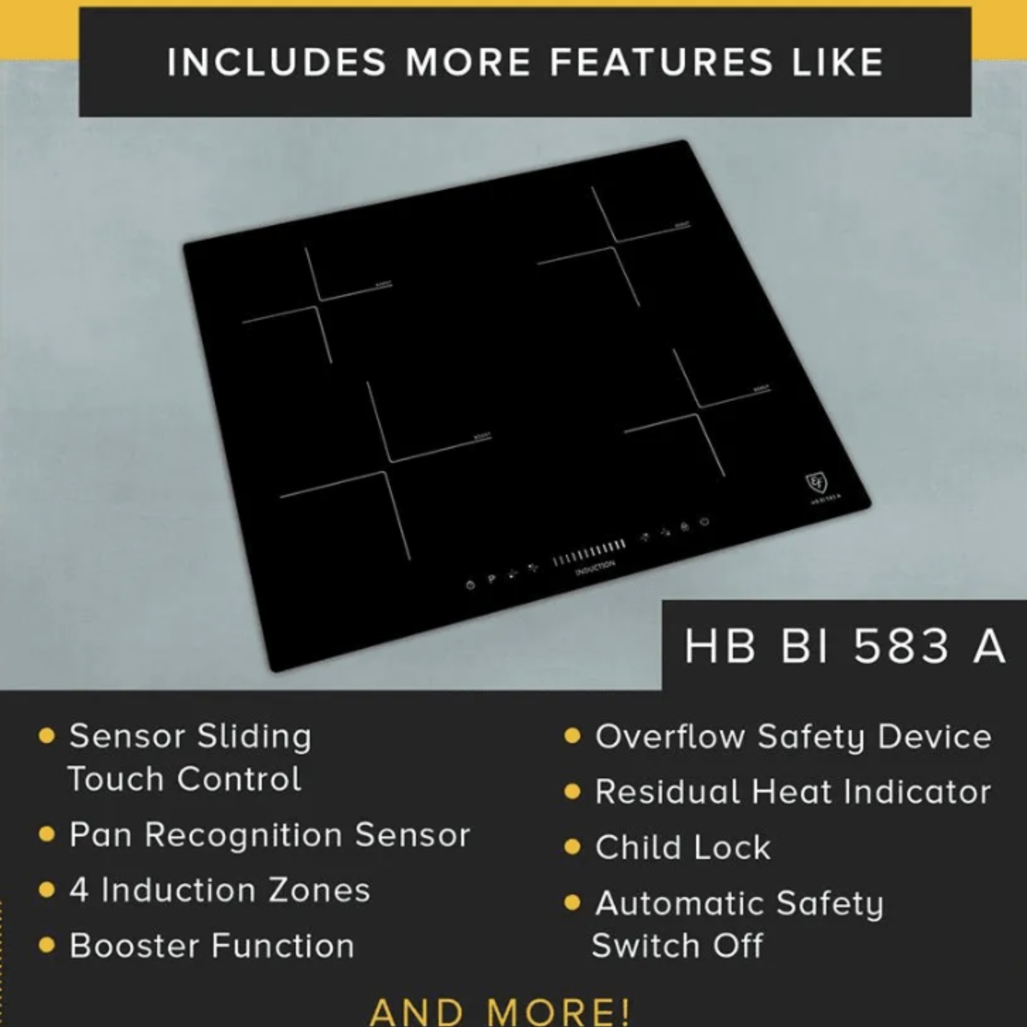 EF HBBI583A - 60cm Induction Hob 4 Burners