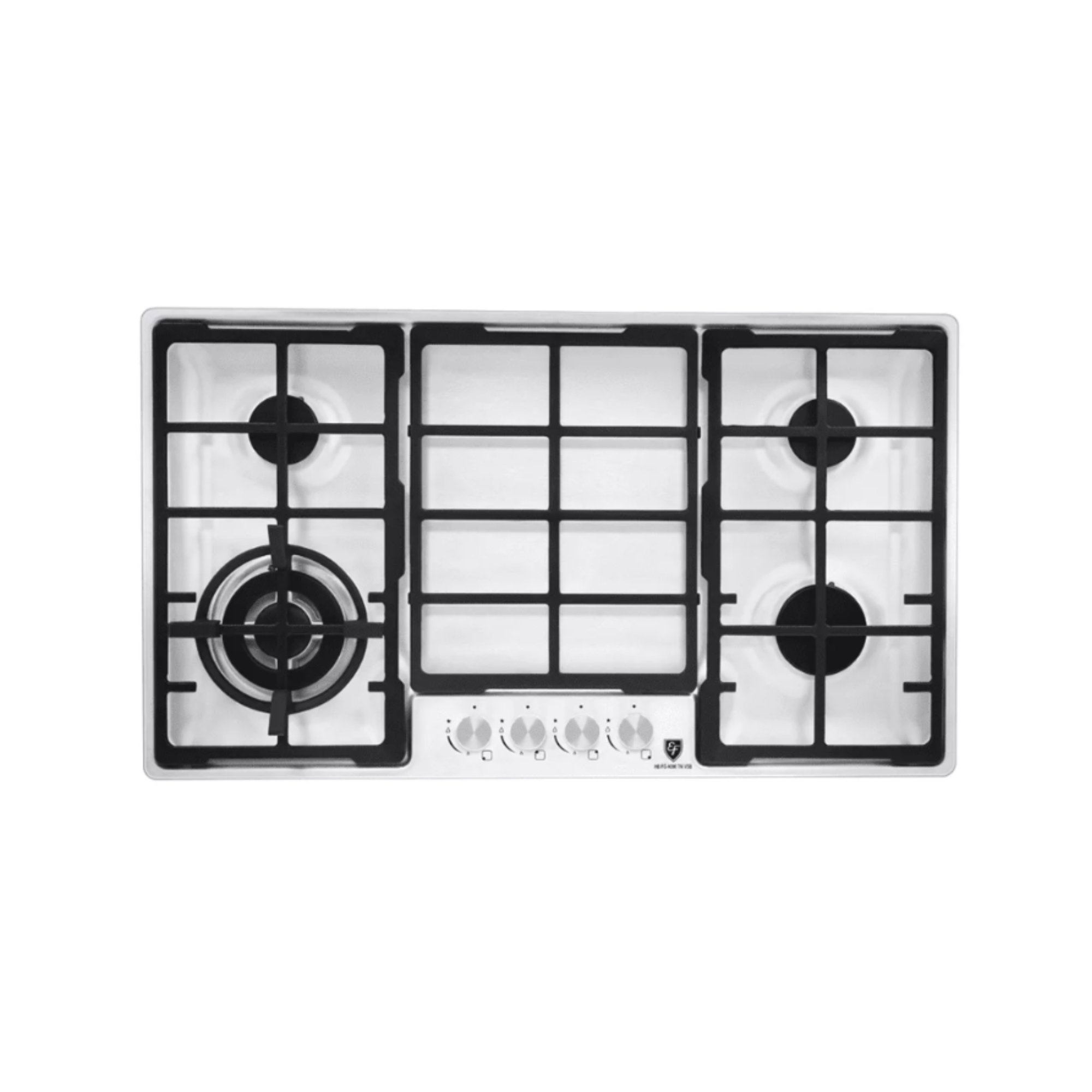 EF HBFG4090TNVSB - 87cm Stainless Steel Gas Hob 4 Burners