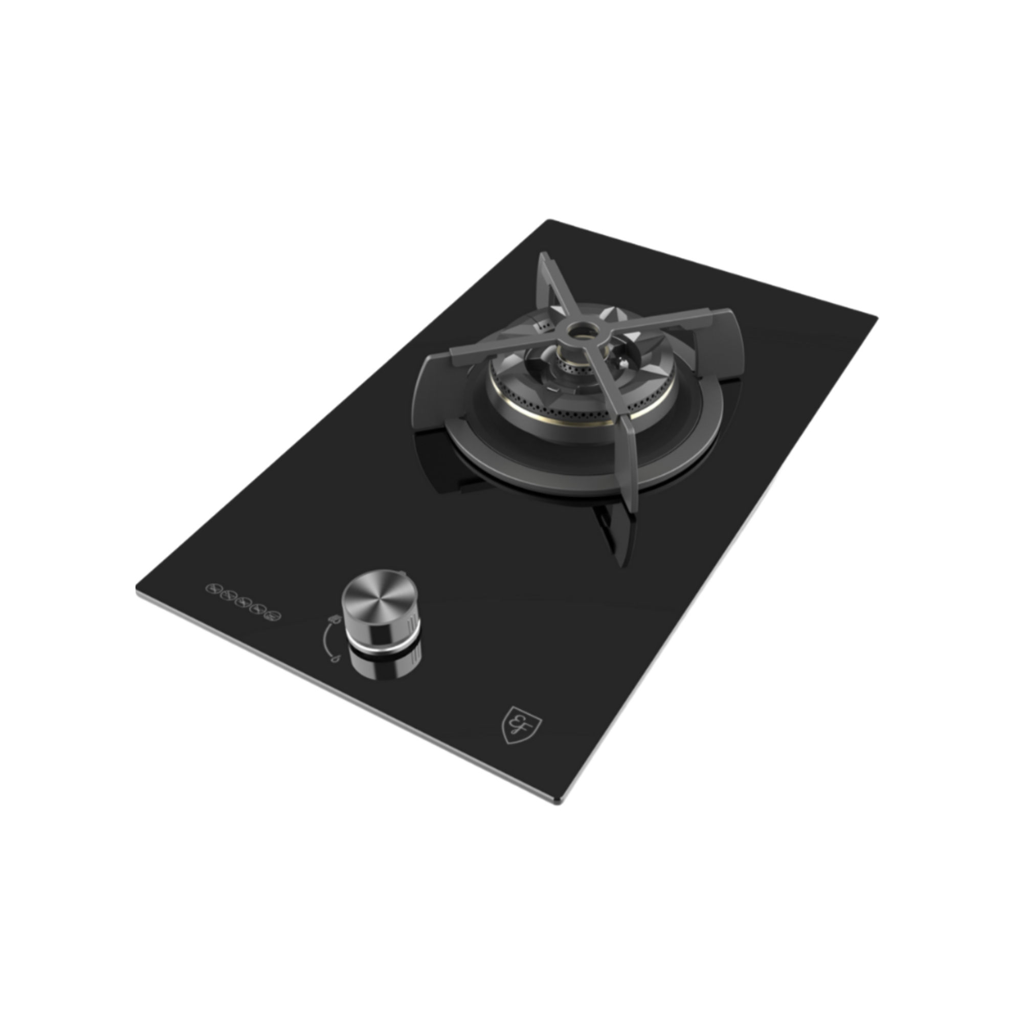 EF EFH3211WTVGB - 30cm Tempered Glass Gas Hob 1 Burner
