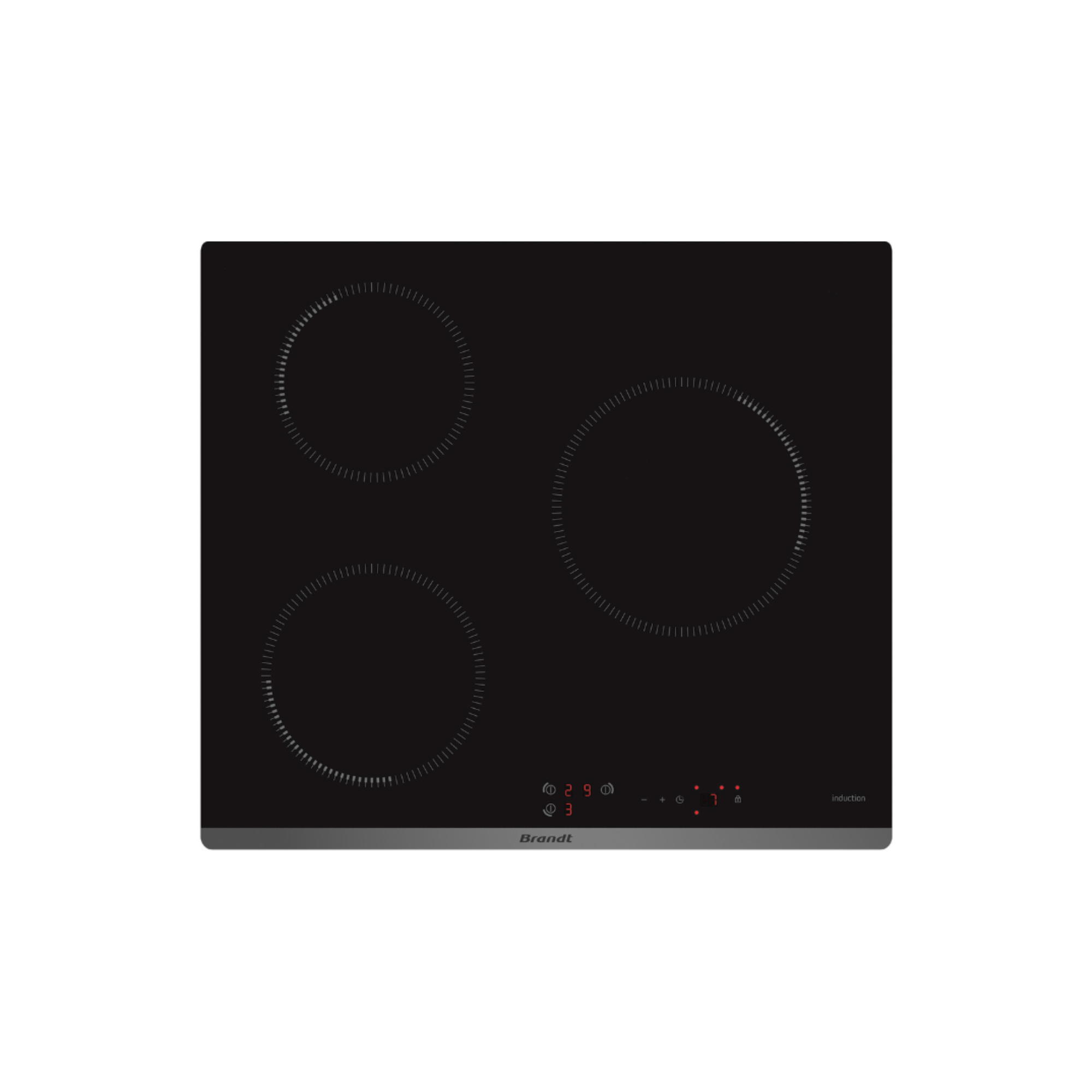 Brandt BPI6309B - 58cm Induction Hob 3 Burners