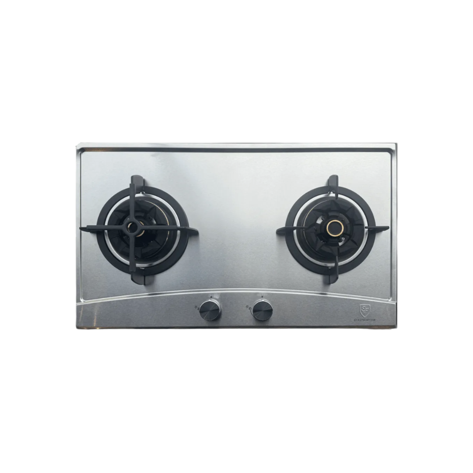 EF EFH2764WTVSB - 76cm Stainless Steel Gas Hob 2 Burners