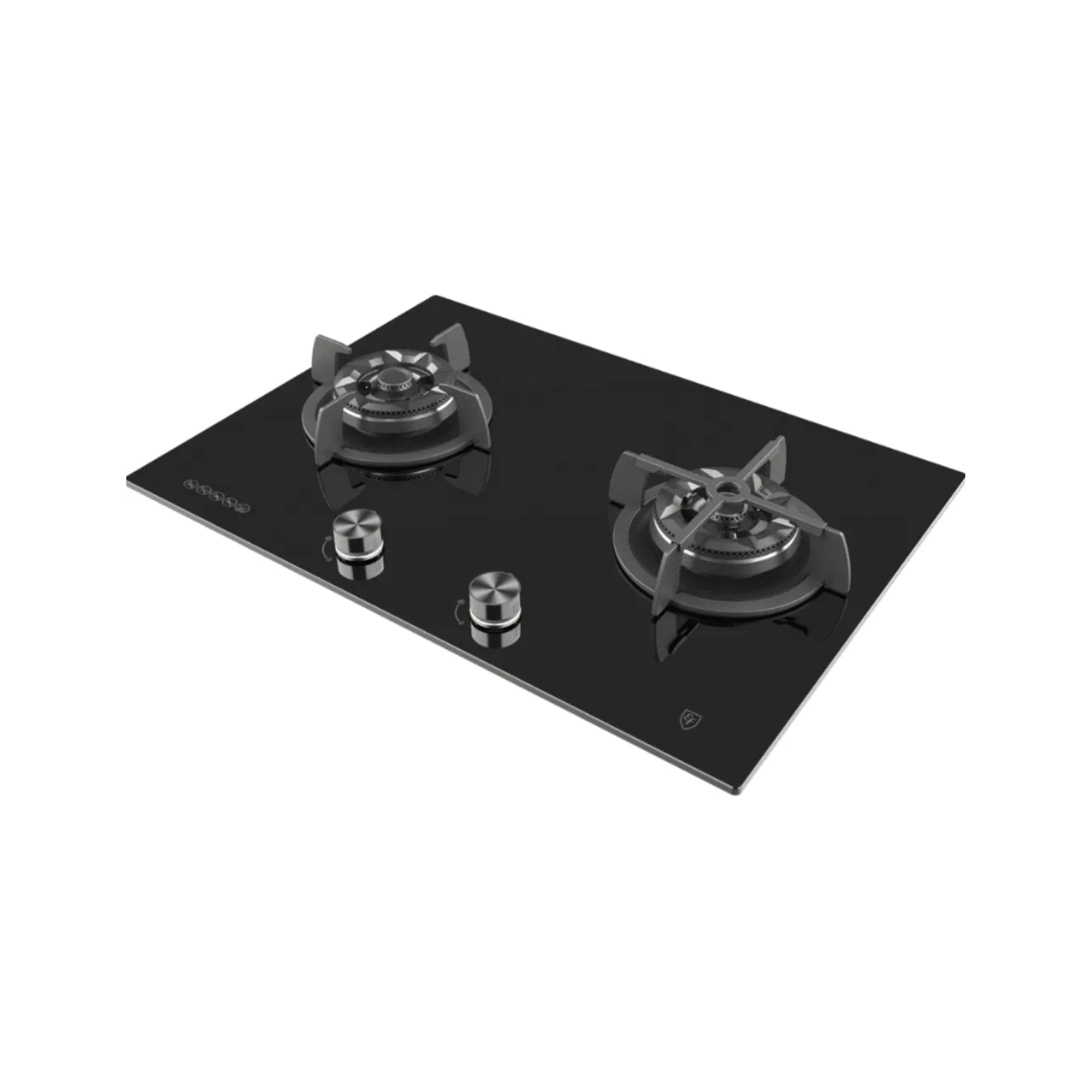 EF EFH7520WTVGB - 70cm Tempered Glass Gas Hob 2 Burners