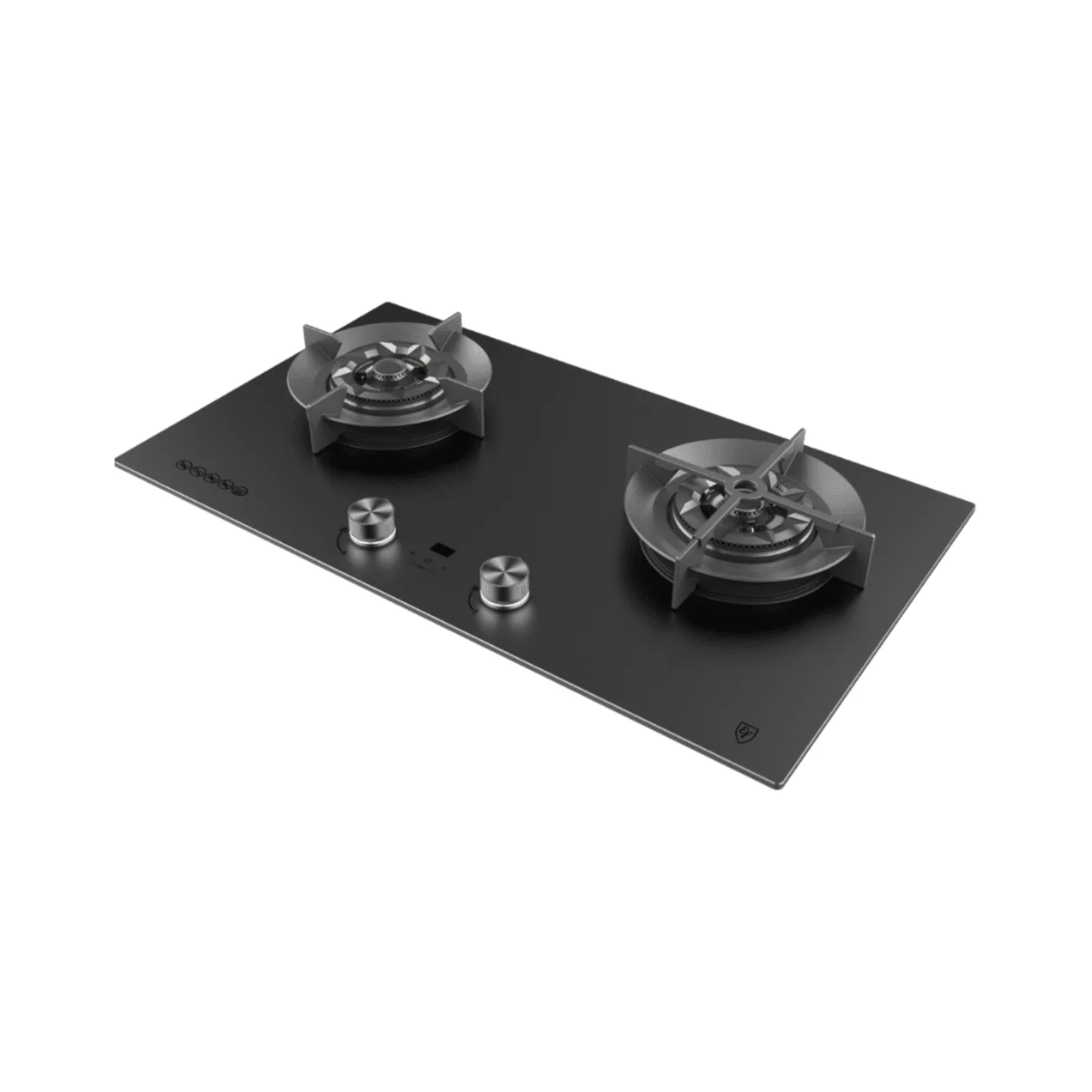 EF EFH7628WTVGB - 78cm Tempered Glass Gas Hob 2 Burners