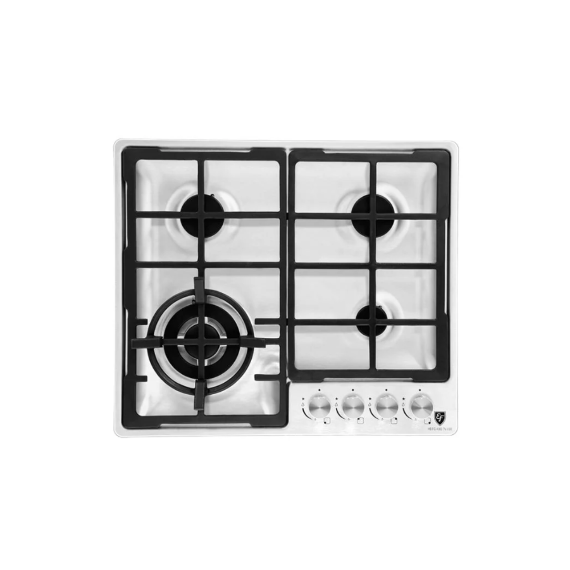 EF HBFG4060TNVSB - 58cm Stainless Steel Gas Hob 4 Burners