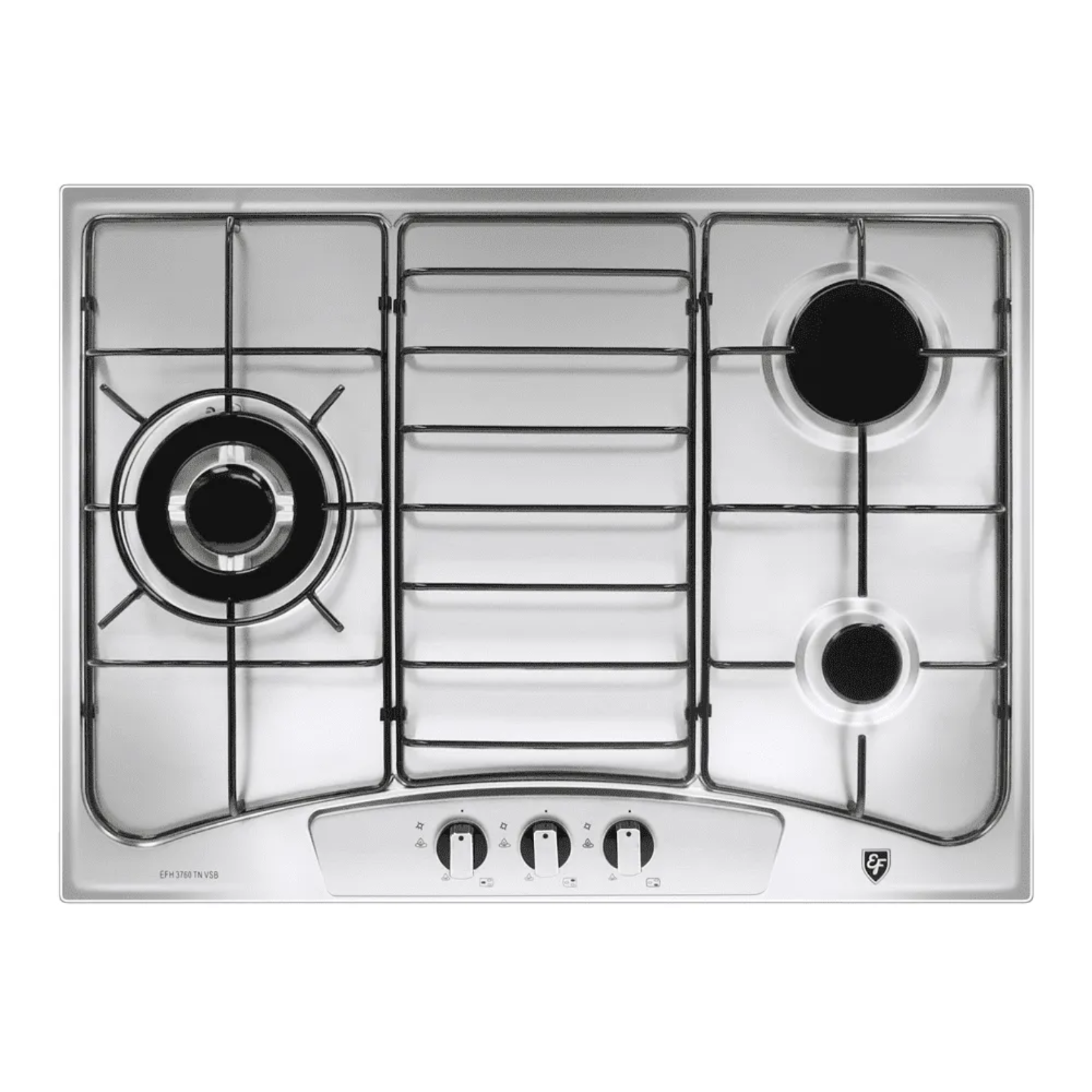 EF EFH3760TNVSB- 68cm Gas Hob 3 Burners