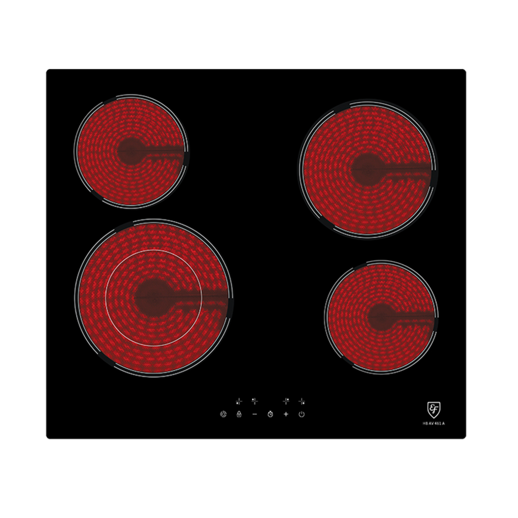 EF HBAV461A - 60cm Ceramic Hob 4 Burners