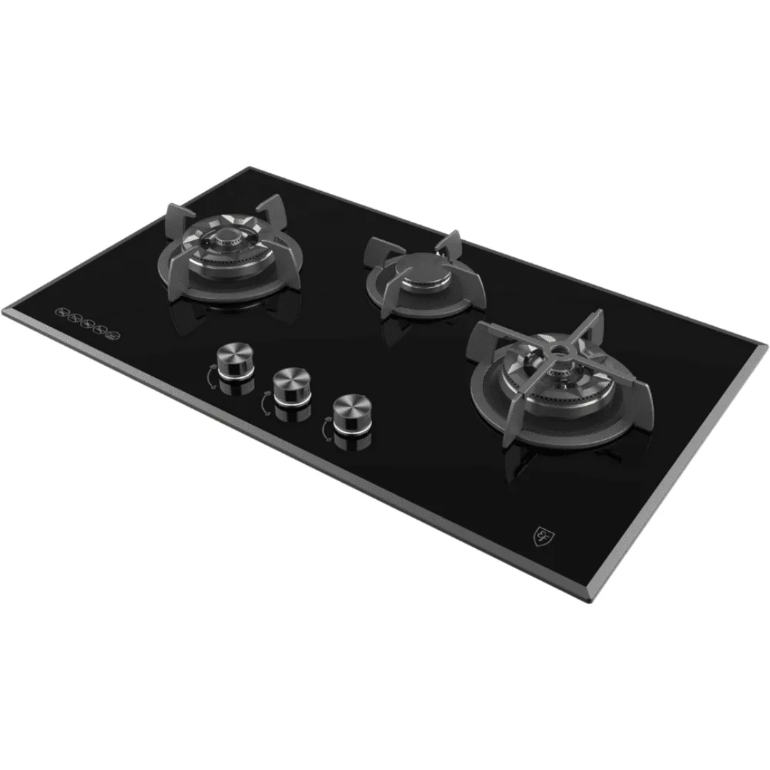 EF EFH 9734 WT VGB - 88cm Gas Hob 3 Burners