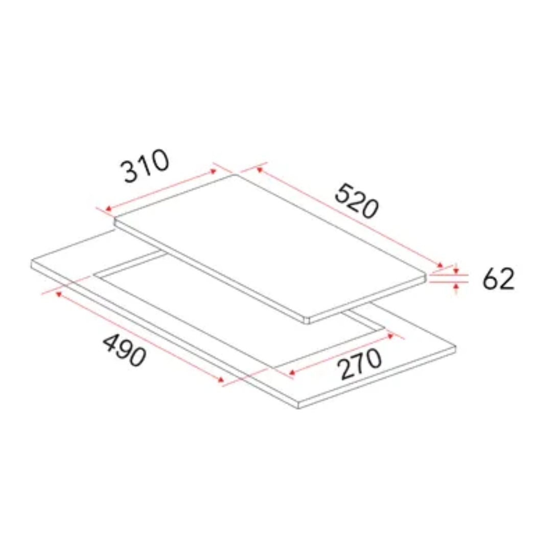 EF HBBI293G  - 30cm Induction Hob 2 Burners