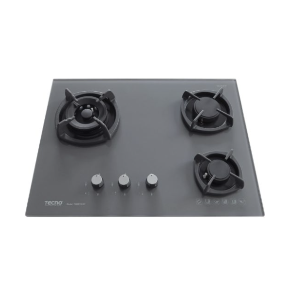 Tecno T 6000TGSV - 65cm Glass Hob 3 Burners