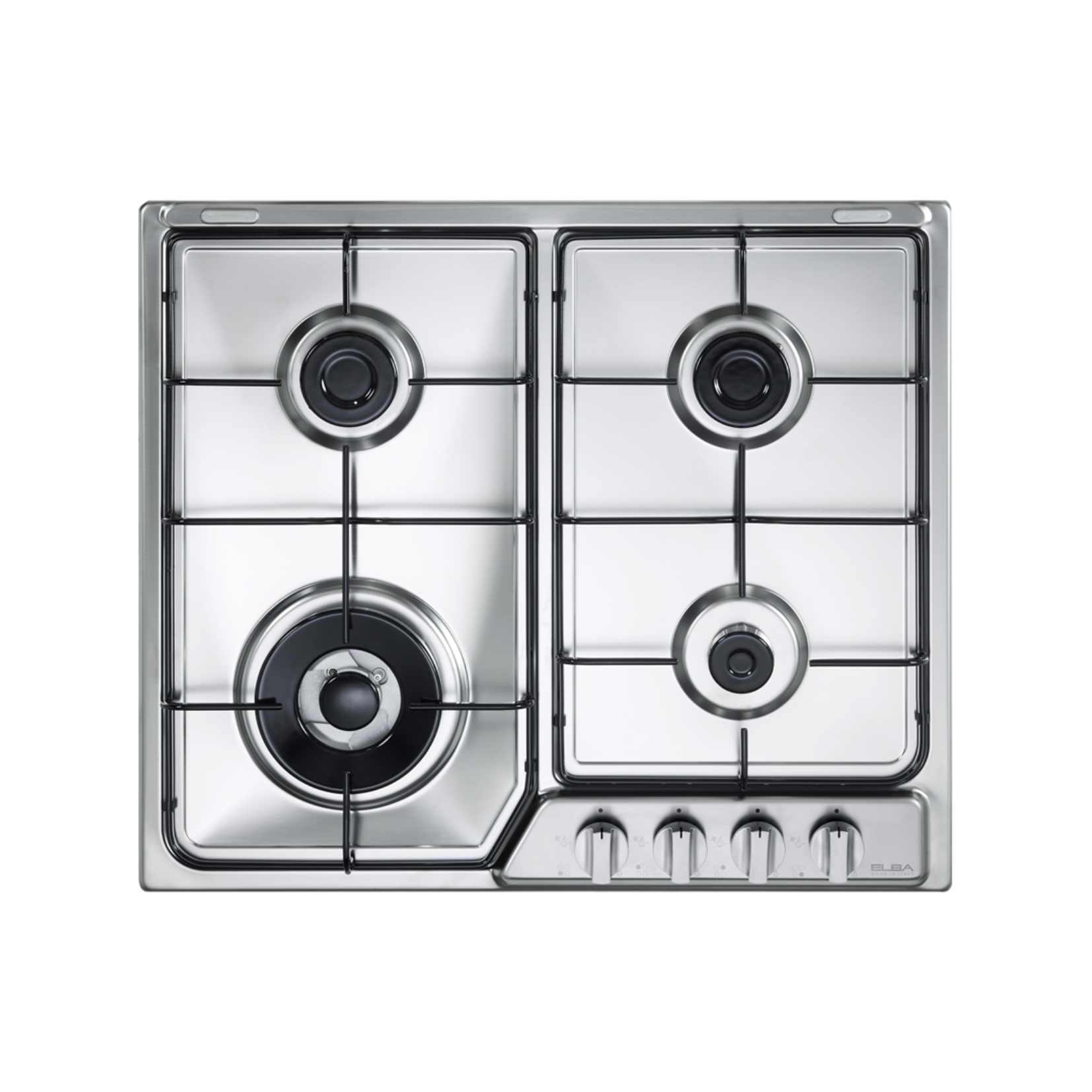 Elba EHS 645D1 SB - 60cm Stainless Steel Gas Hob 4 Burners