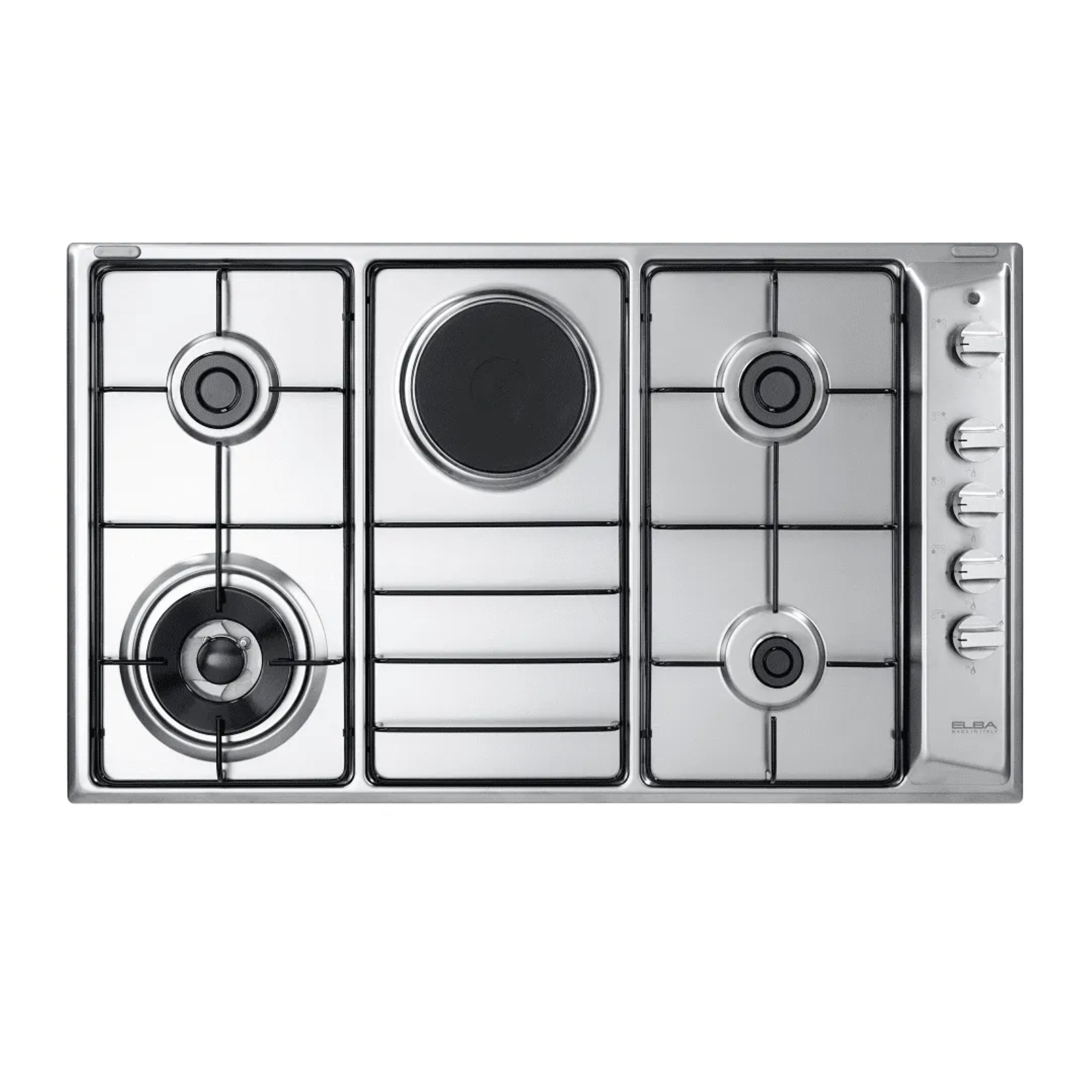 Elba EHS 948D1 S - 90cm Stainless Steel Gas Hob 5 Burners