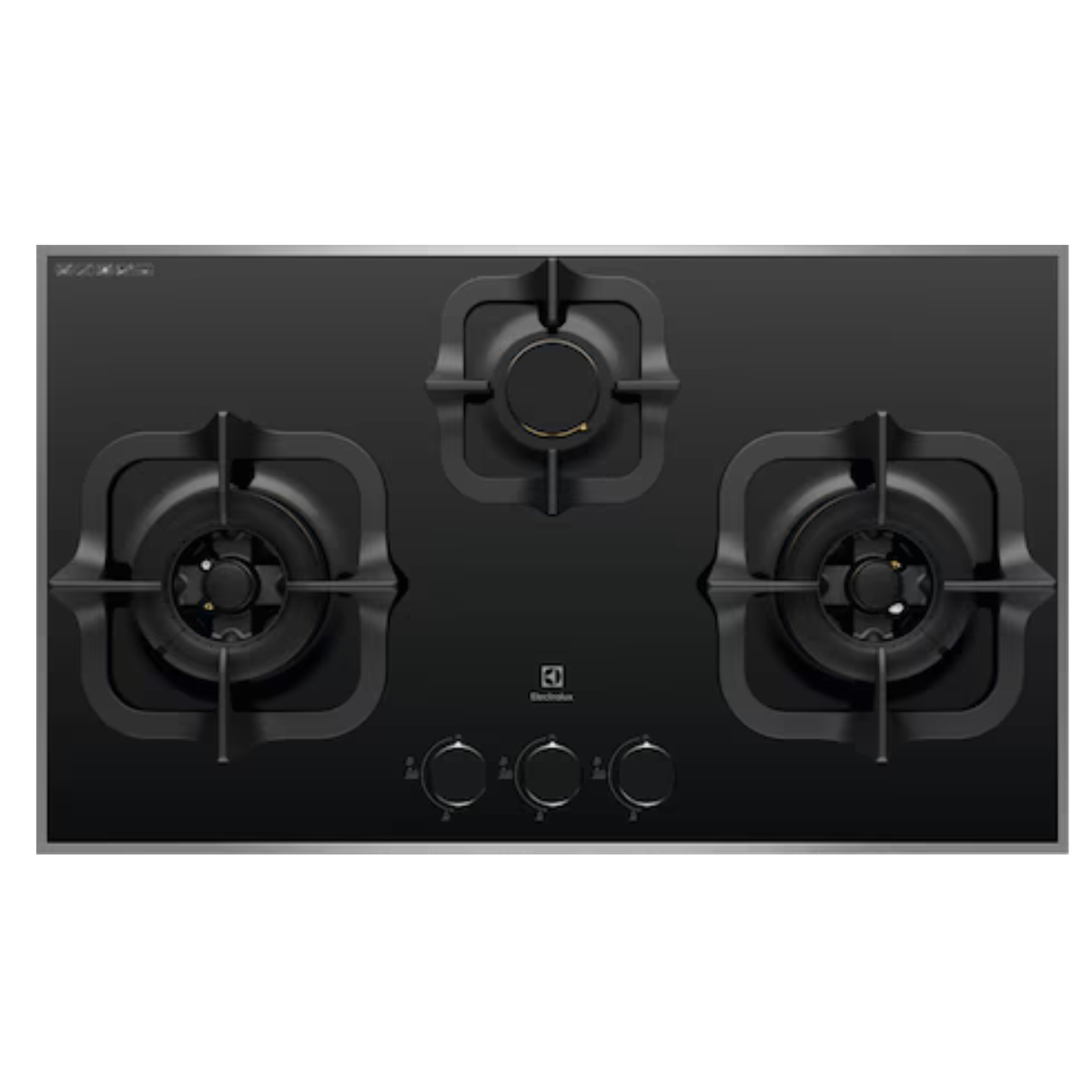 Electrolux EGT7836BEP- 78cm Black Tempered Glass 3 Burners