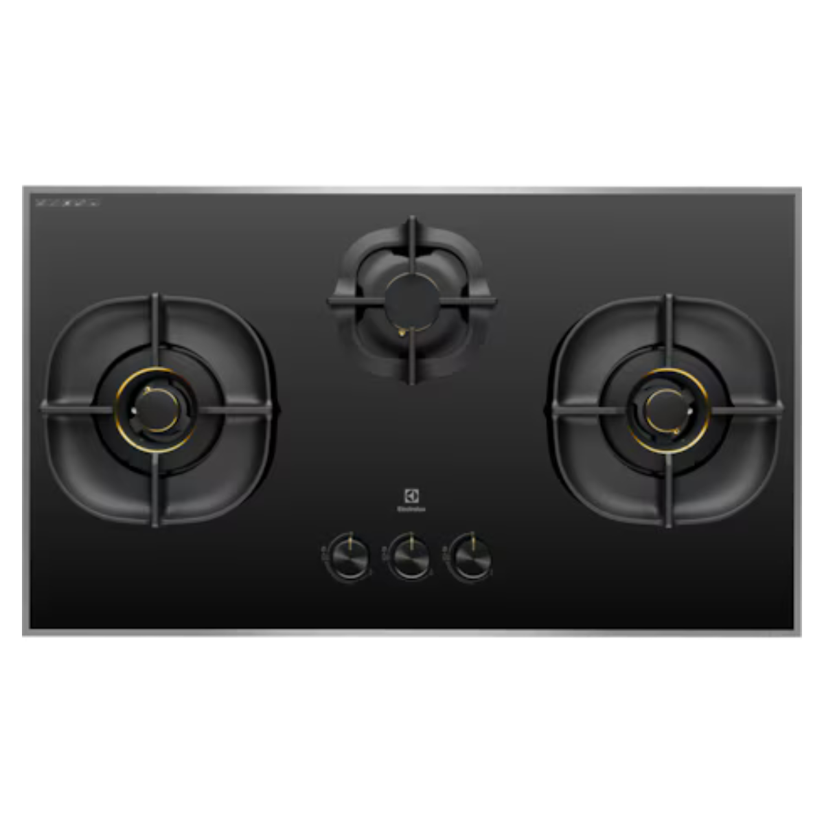 Electrolux EHG9350BE- 90cm Blac Tempered Glass 3 Burners