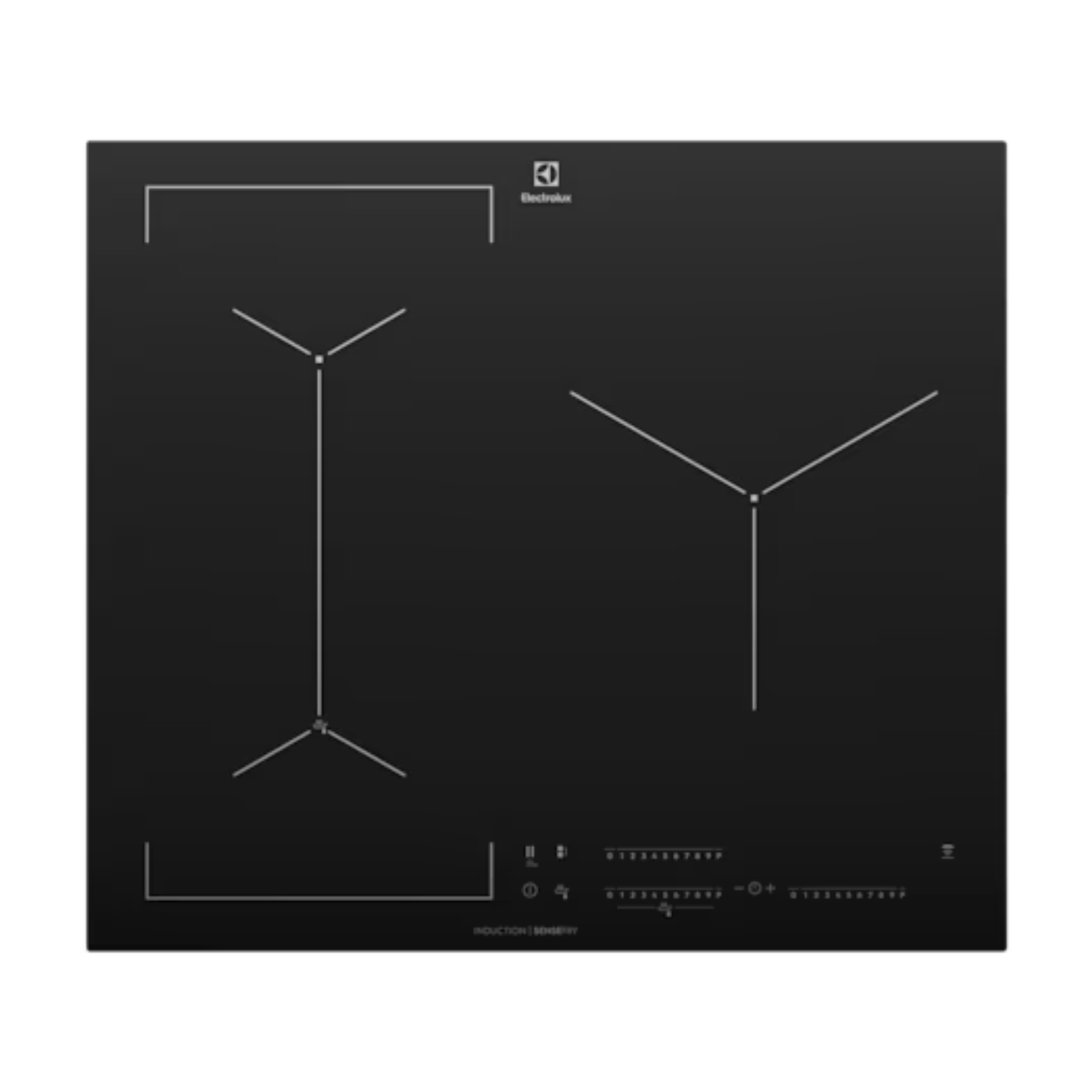 Electrolux EHI635BE - 60cm Induction Hob 3 Burners