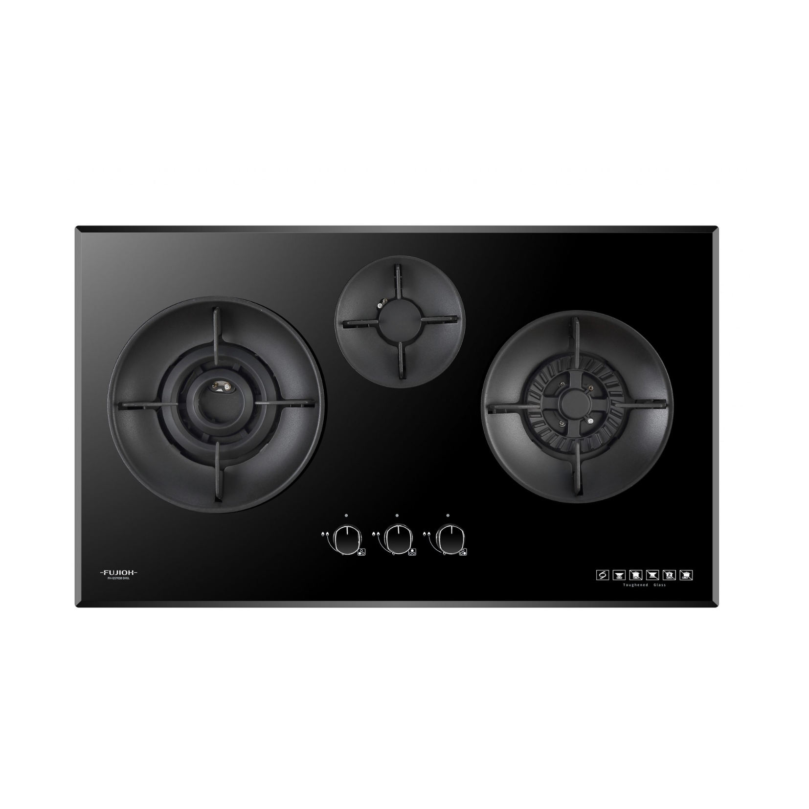 Fujioh FH-GS7030SVGL - 90cm Gas Hob 3 Burners