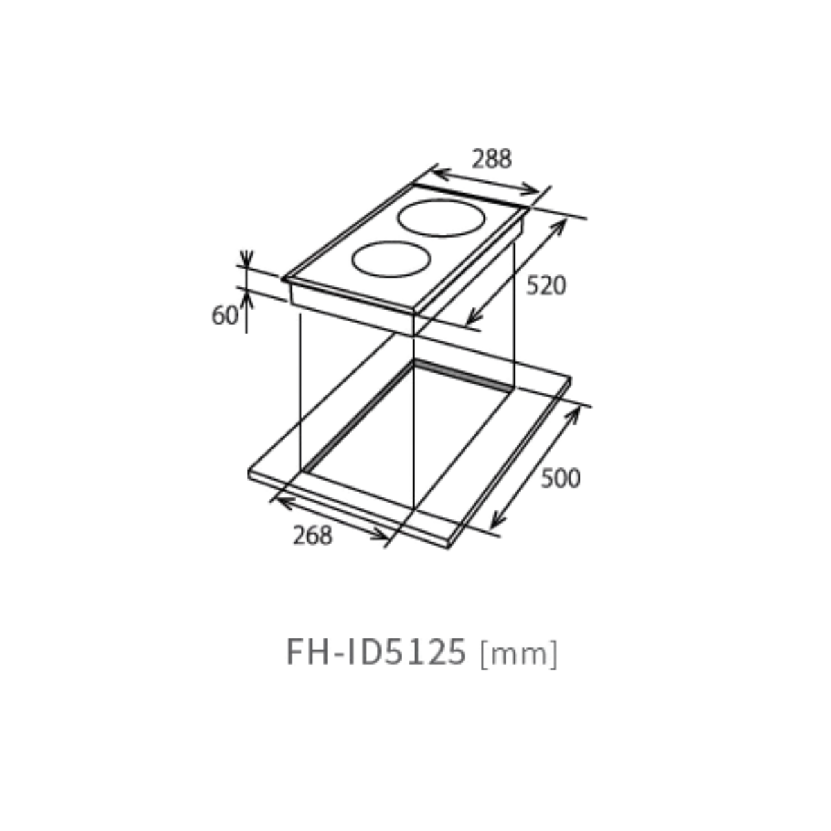 Fujioh FH-ID5125 - 30cm Induction Hob 2 Burners