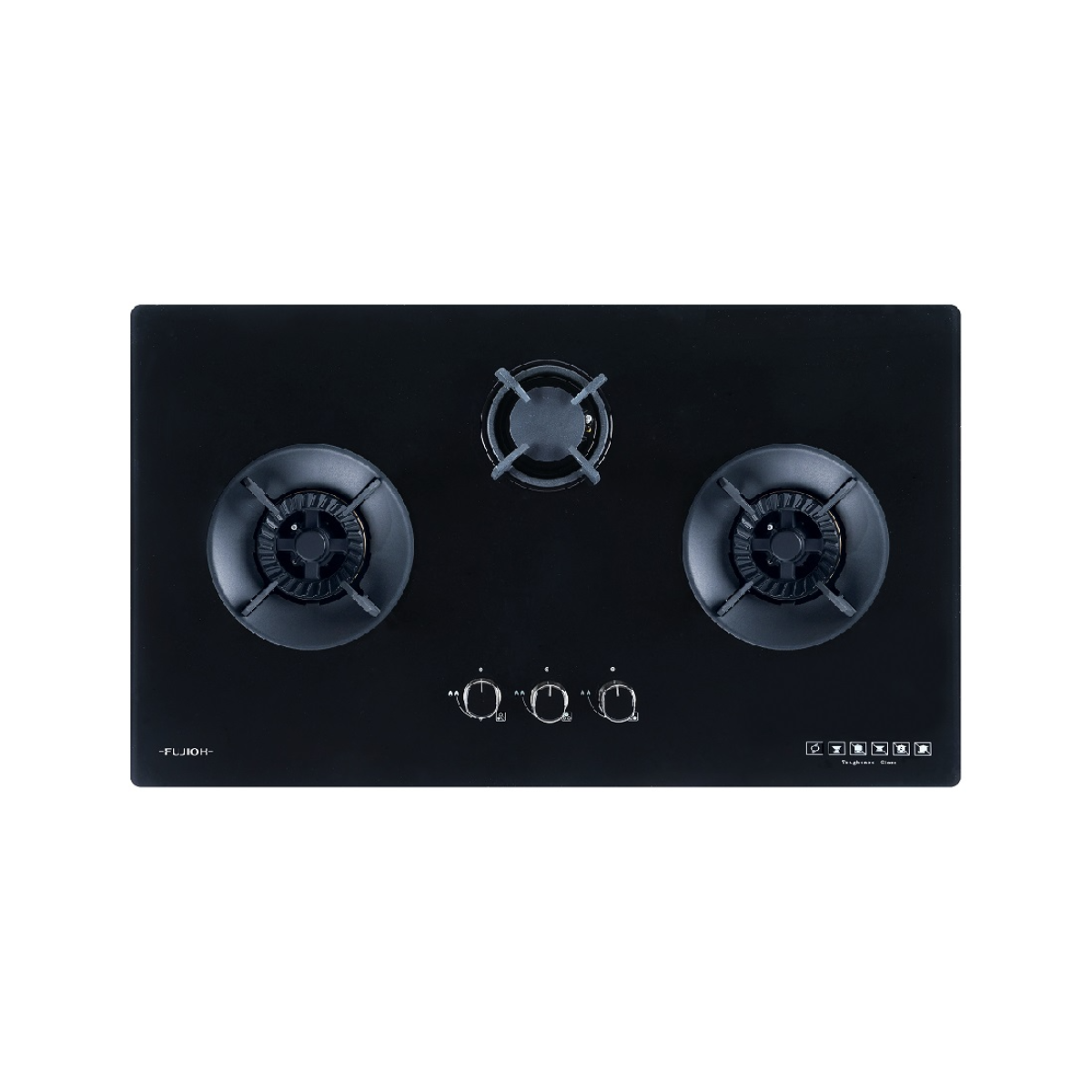 Fujioh FH-GS5530 SVGL - 88cm Tempered Glass Gas Hob 3 Burners