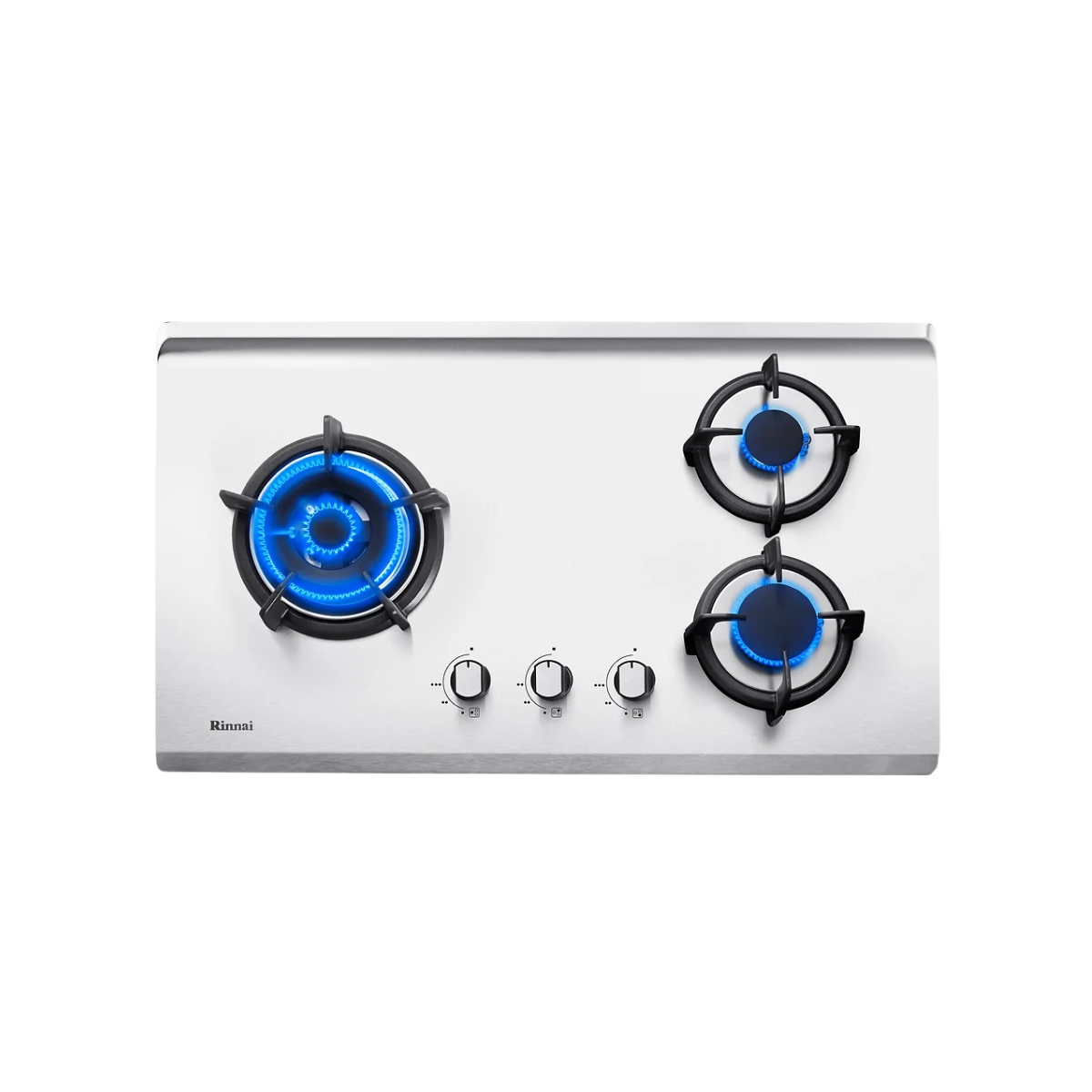 Rinnai RB-73TS - 76cm Stainless Steel Gas Hob 3 Burners