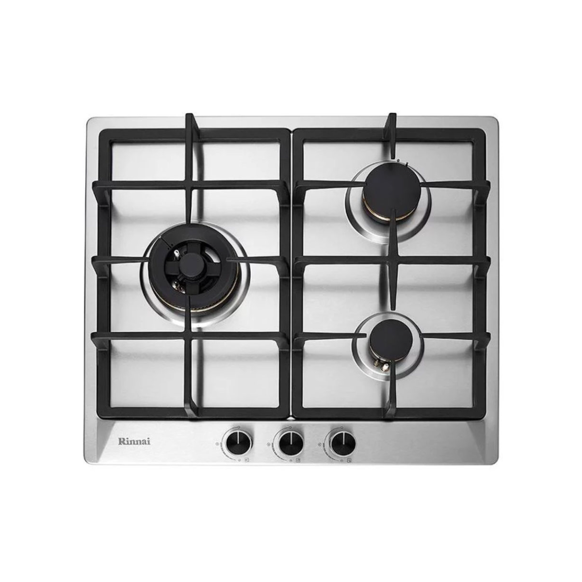 Rinnai RB-63SSV-DL - 58cm Stainless Steel Gas Hob 3 Burners