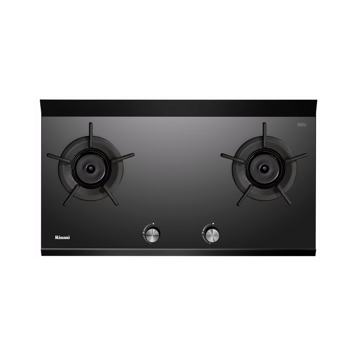 Rinnai RB-2CGN - 78cm Tempered Glass Gas Hob 2 Burners