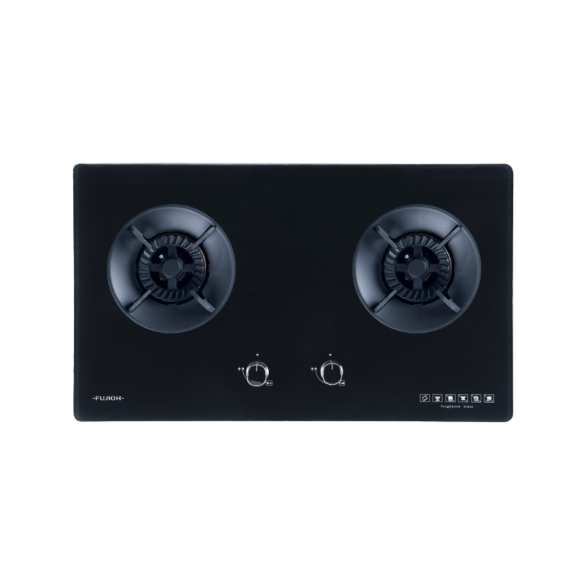 Fujioh FH-GS5520 SVGL - 78cm Tempered Glass Gas Hob 2 Burners