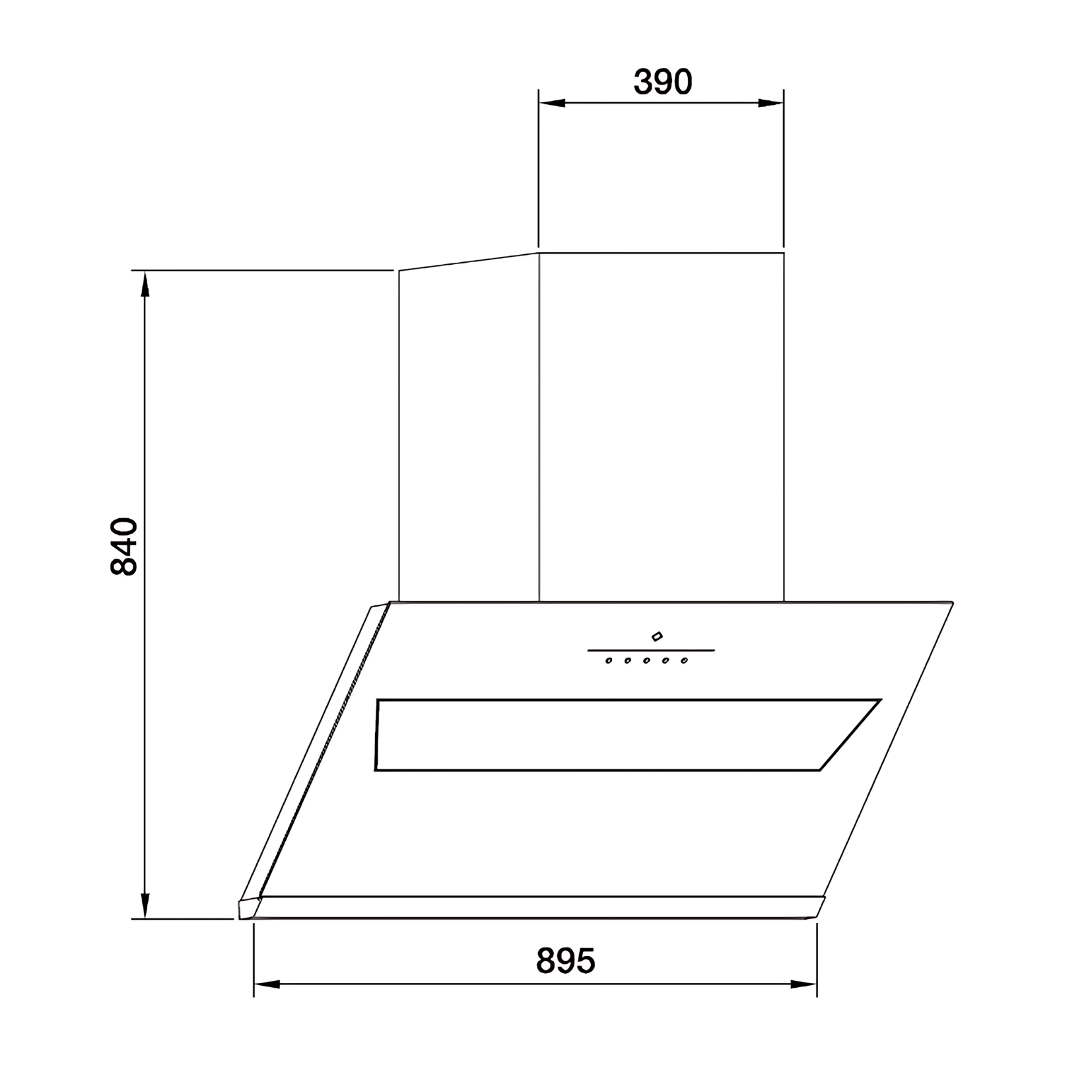 Hafele HH-D90A - 90cm Designer Hood