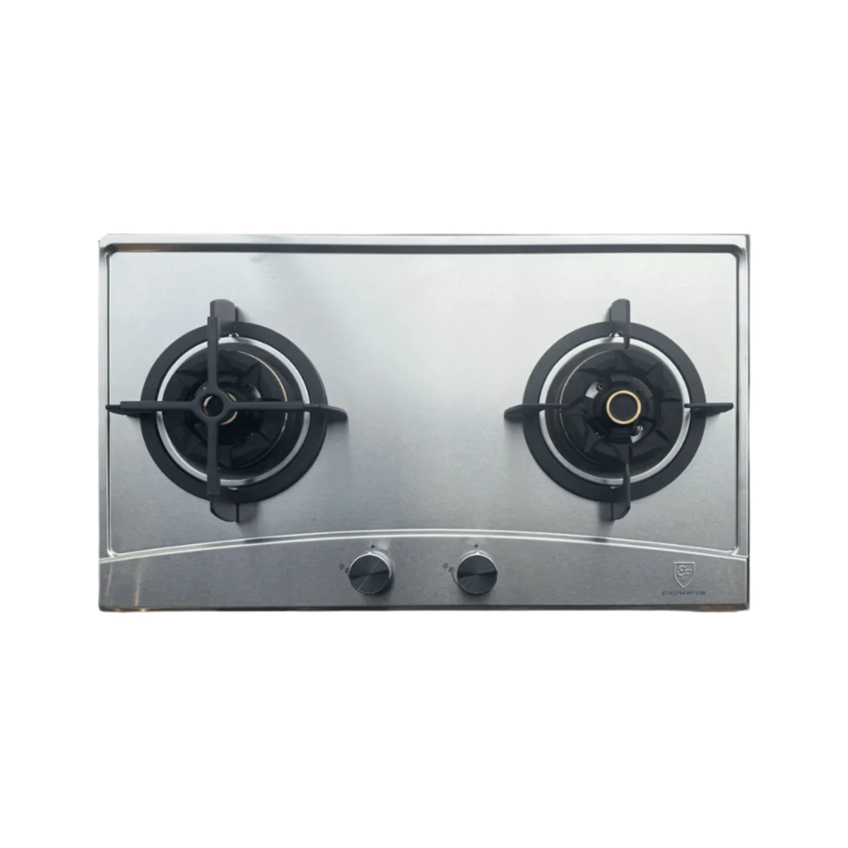EF EFH2764WTVSB - 76cm Stainless Steel Gas Hob 2 Burners