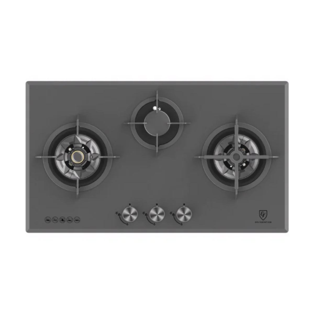 EF EFH7636WTVGB MG - 78cm Matte Series Tempered Glass Gas Hob 3 Burners