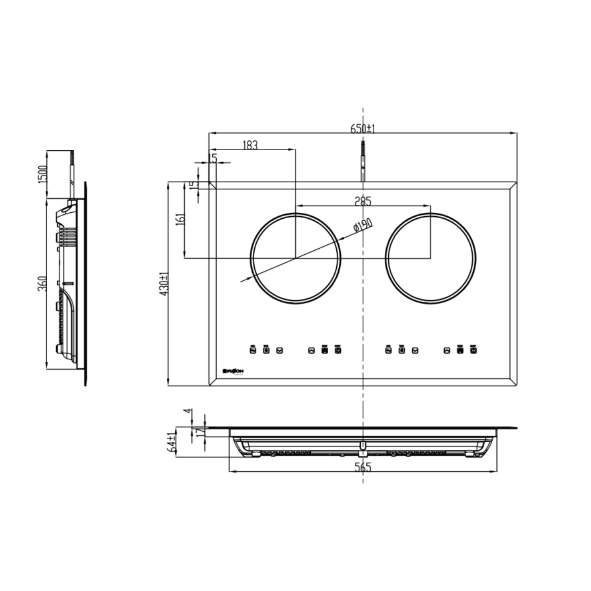 Fujioh FH-ID5120 Induction Hob 2 Burners