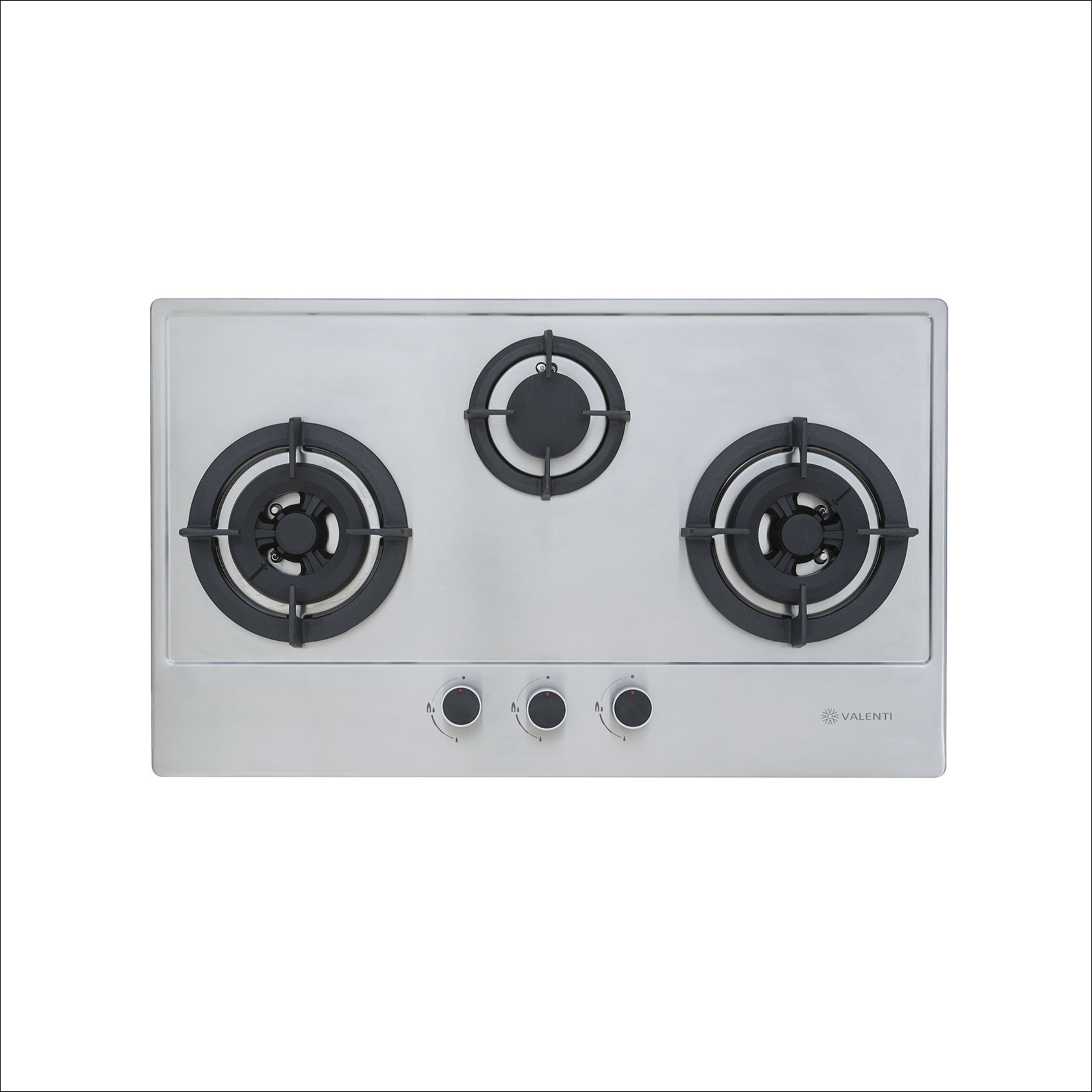 Valenti VC930S - 86m Built-In Stainless Steel 3 Burners
