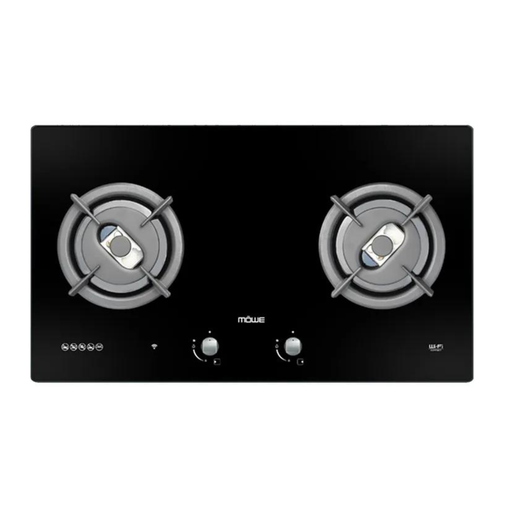 MOWE MW270G - 78cm Glass Hob 2 Burners