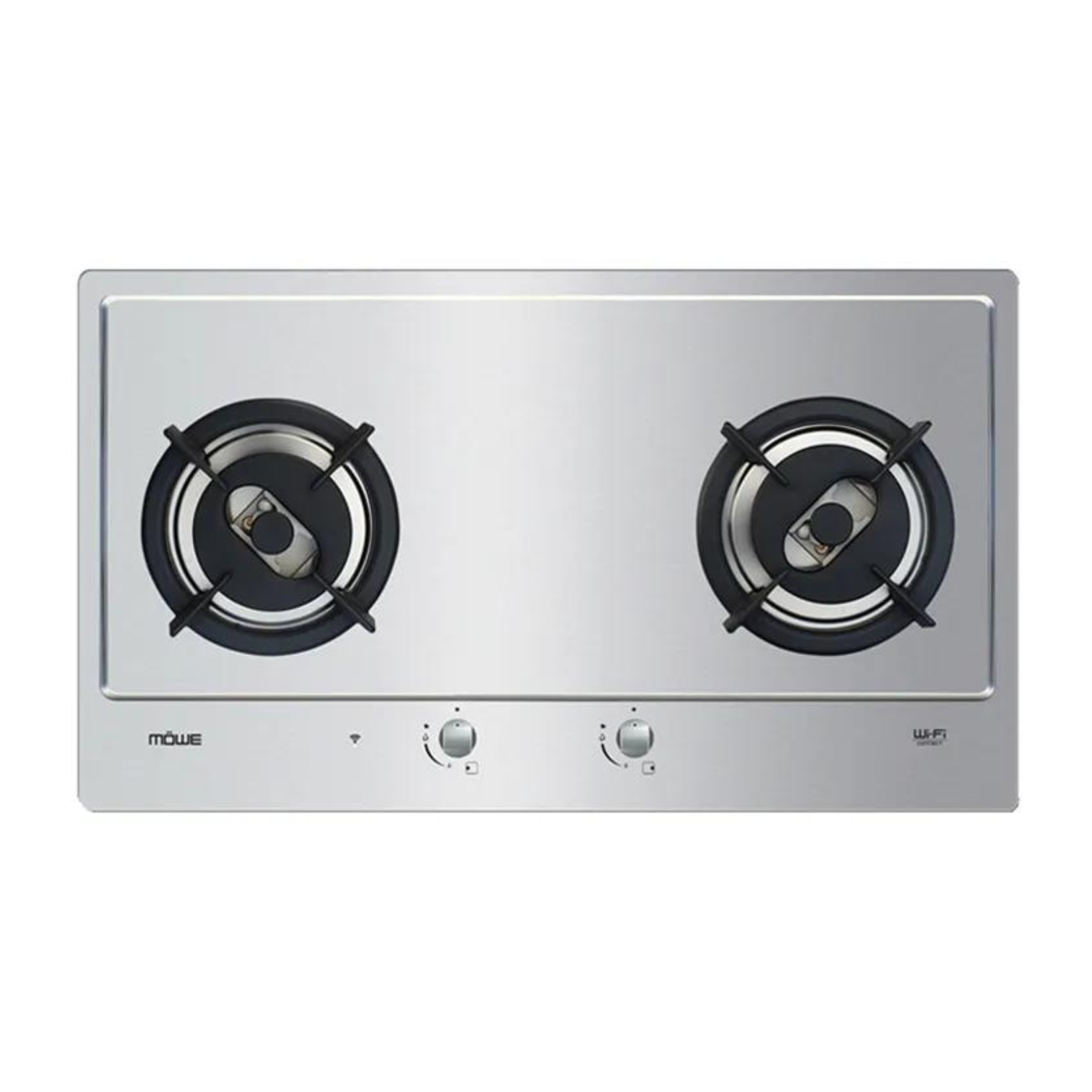 MOWE MW270S - 78cm Stainless Steel Hob 2 Burners