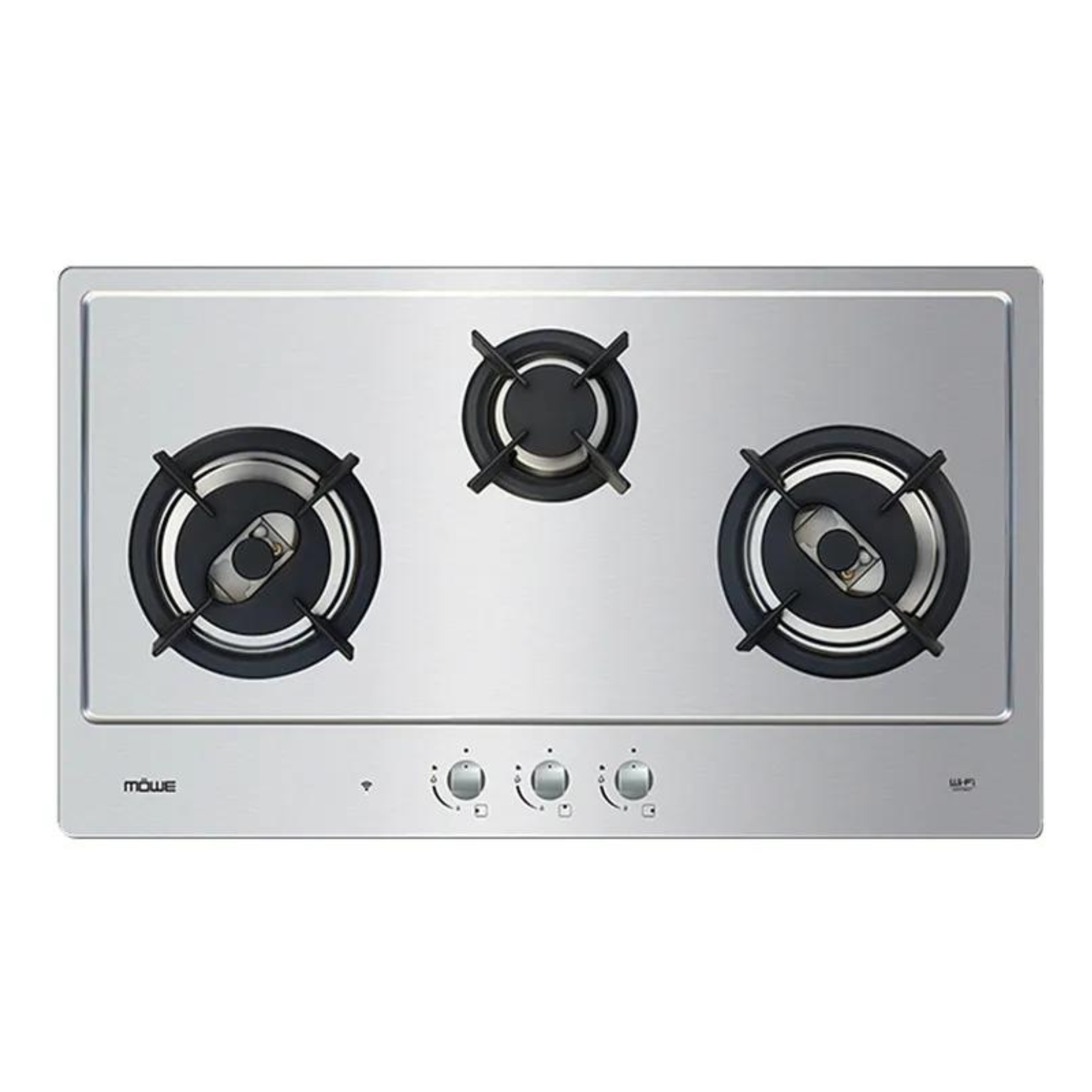 MOWE MW390S - 90 cm Stainless Steel Hob 3 Burners