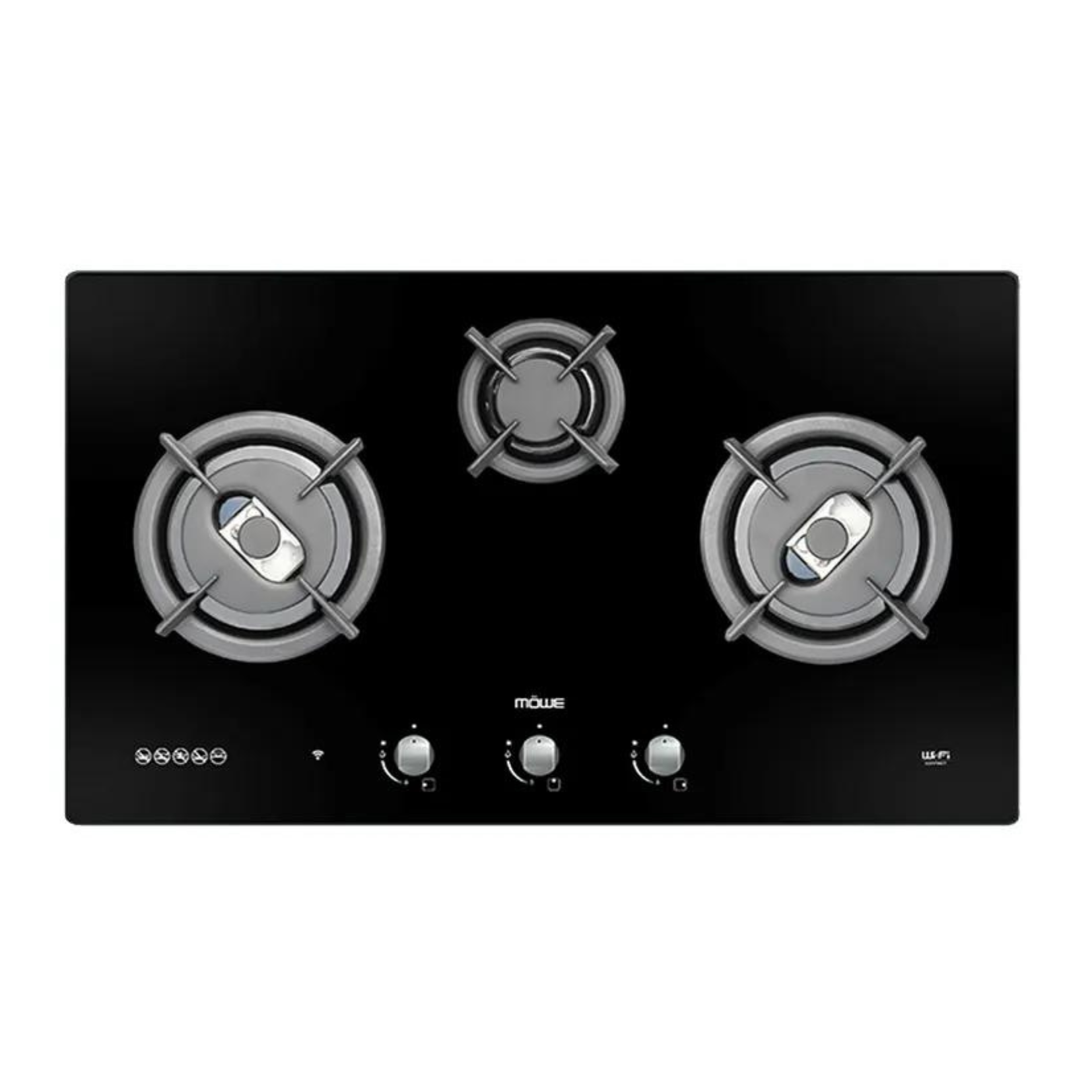 MOWE MW390G - 90cm Glass Hob 3 Burners