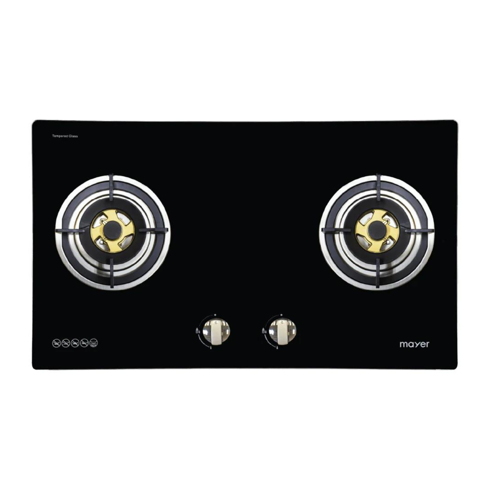 Mayer MMGH772HI - 78cm Gas Hob 2 Burners