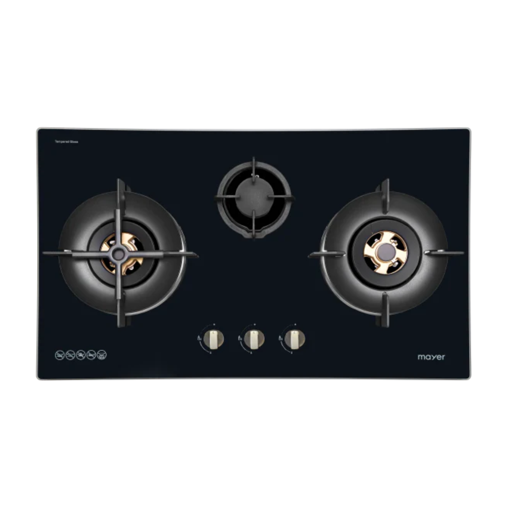 Mayer MMGH7731HI - 76cm Gas Hob 3 Burners