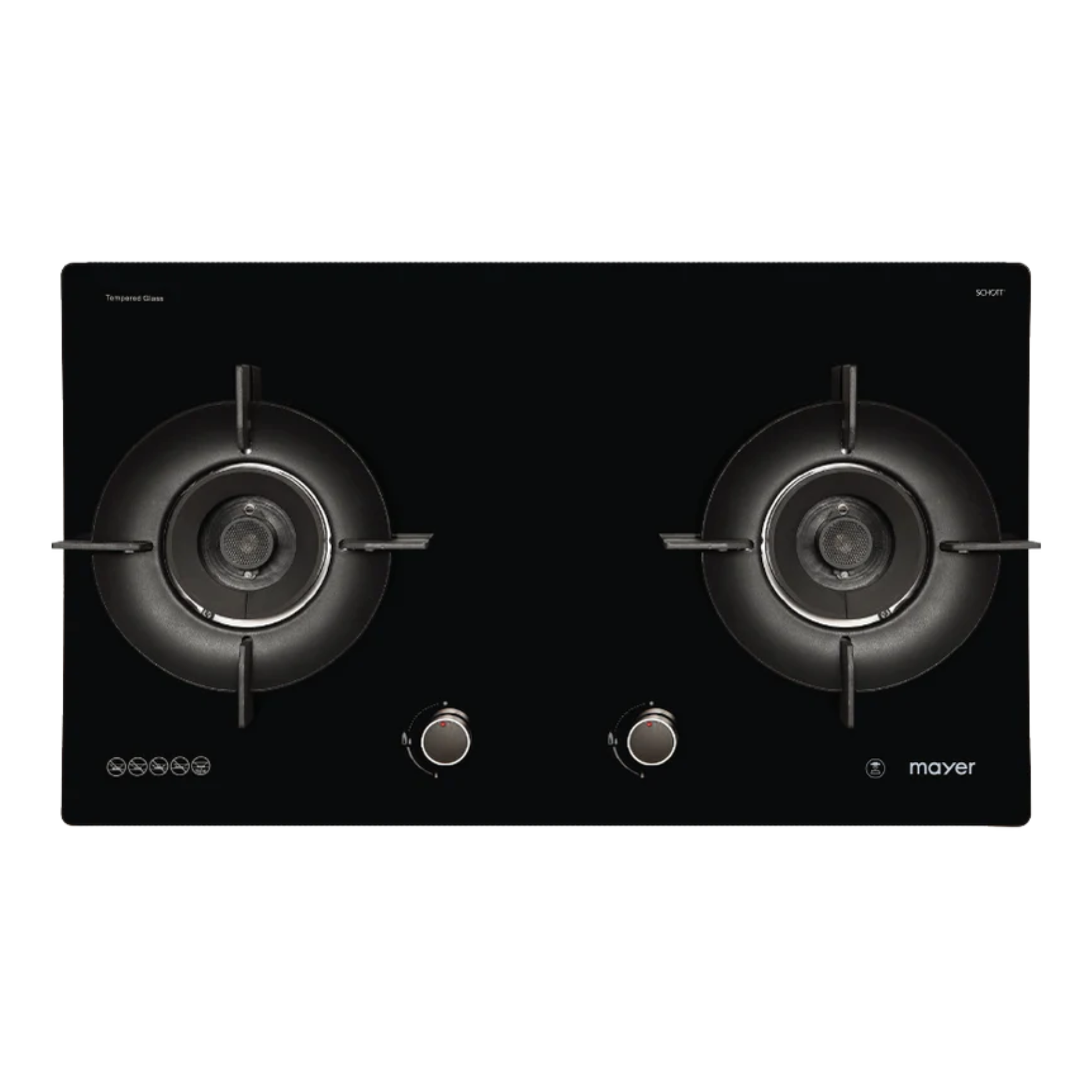 Mayer MMGH892HE - 86cm Gas Hob 2 Burners