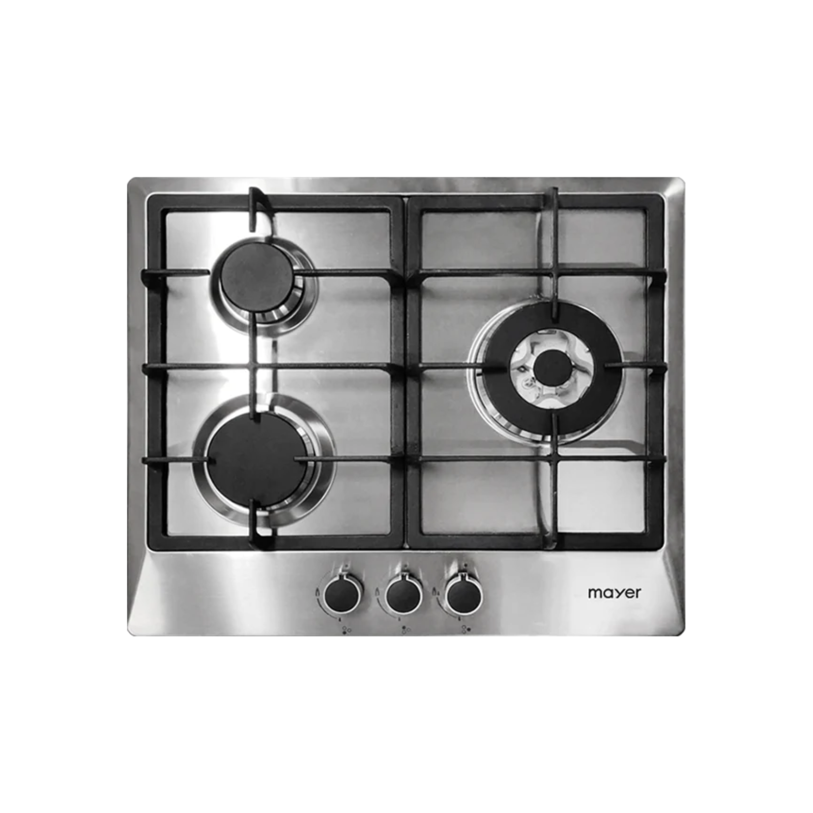 Mayer MMSS633 - 60cm Stainless Steel Hob 3 Burners