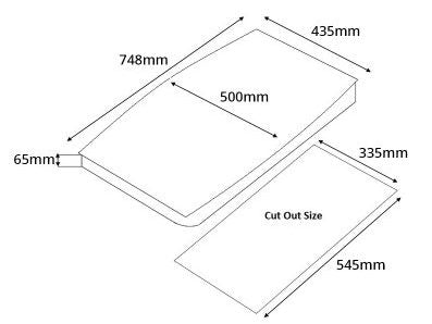 Tecno MINI 2SV - 70cm Stainless Steel Hob 2 Burners