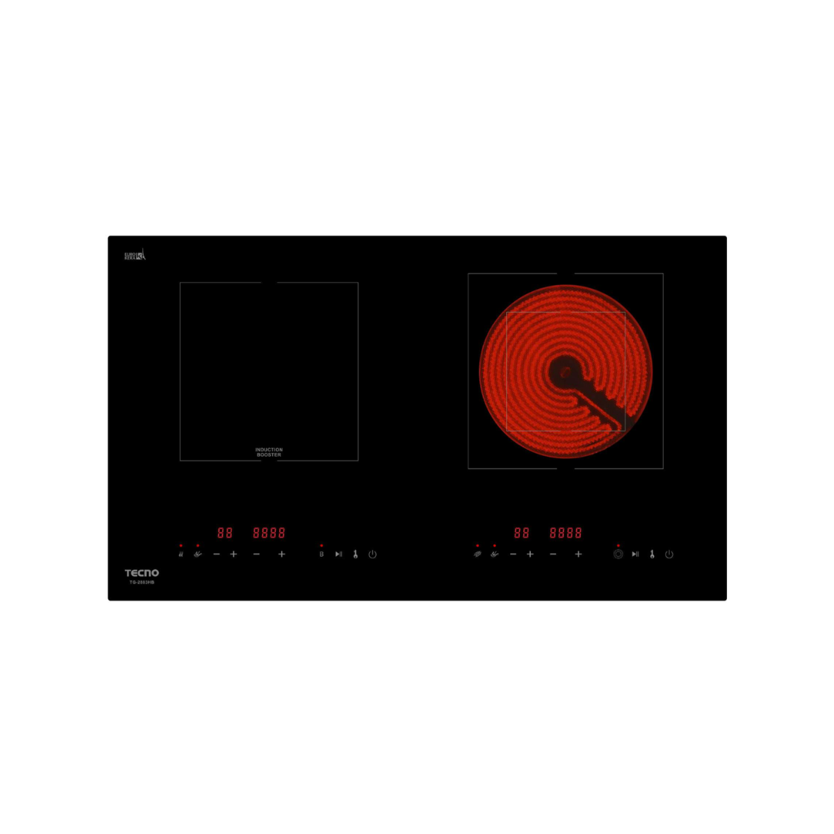 Tecno TG 2883HB - 73cm Hybrid Hob 2 Zones
