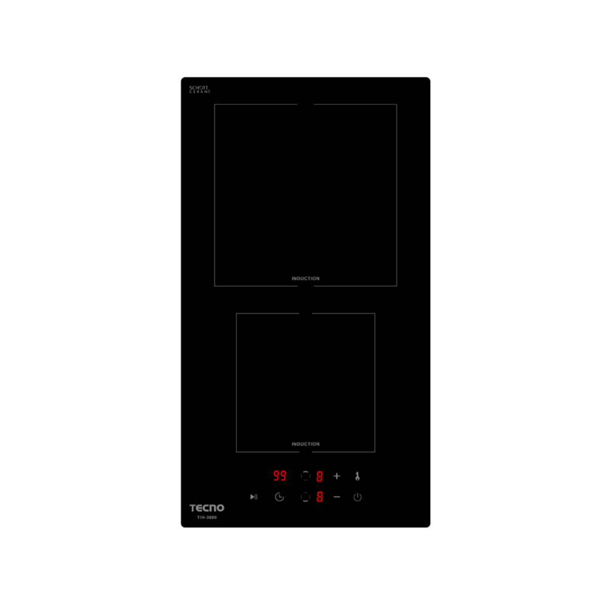 Tecno TIH 3000 - 30cm Induction Hob 2 Zones