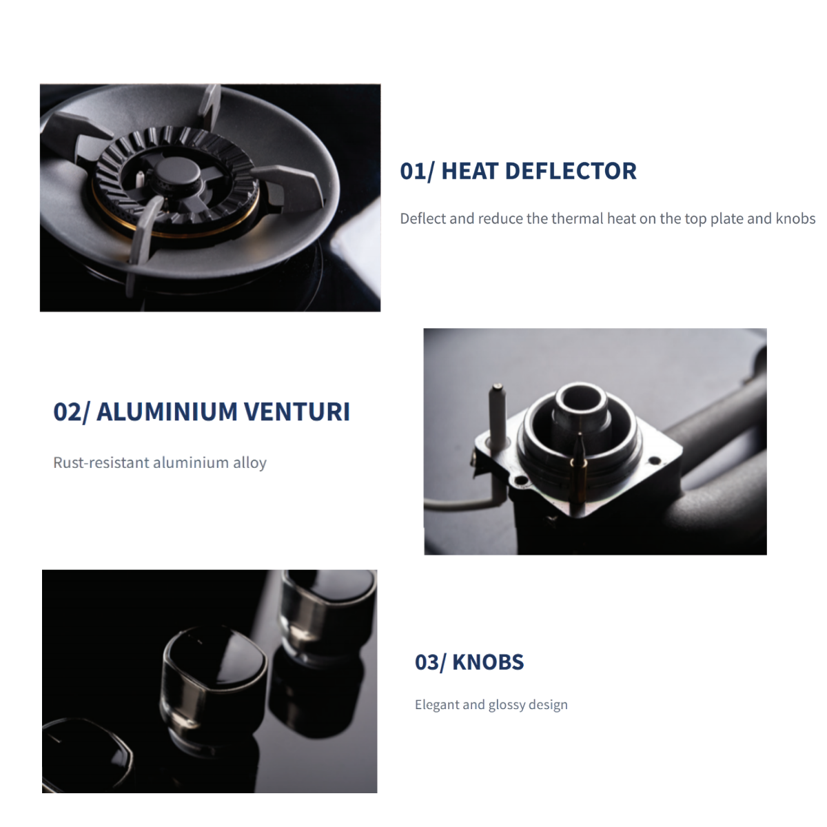 Fujioh FH-GS5030 SVSS - 86cm Stainless Steel Gas Hob 3 Burners